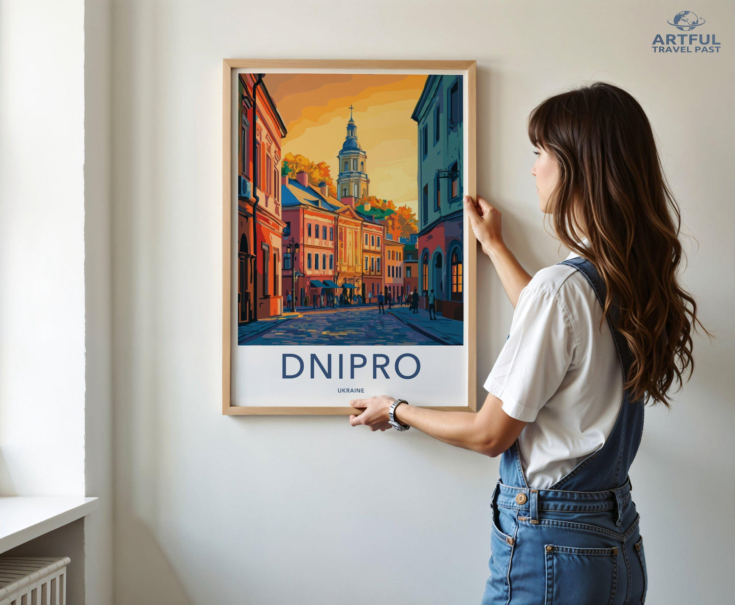 Dnipro Poster | Ukraine Wall Art | Europe Decor