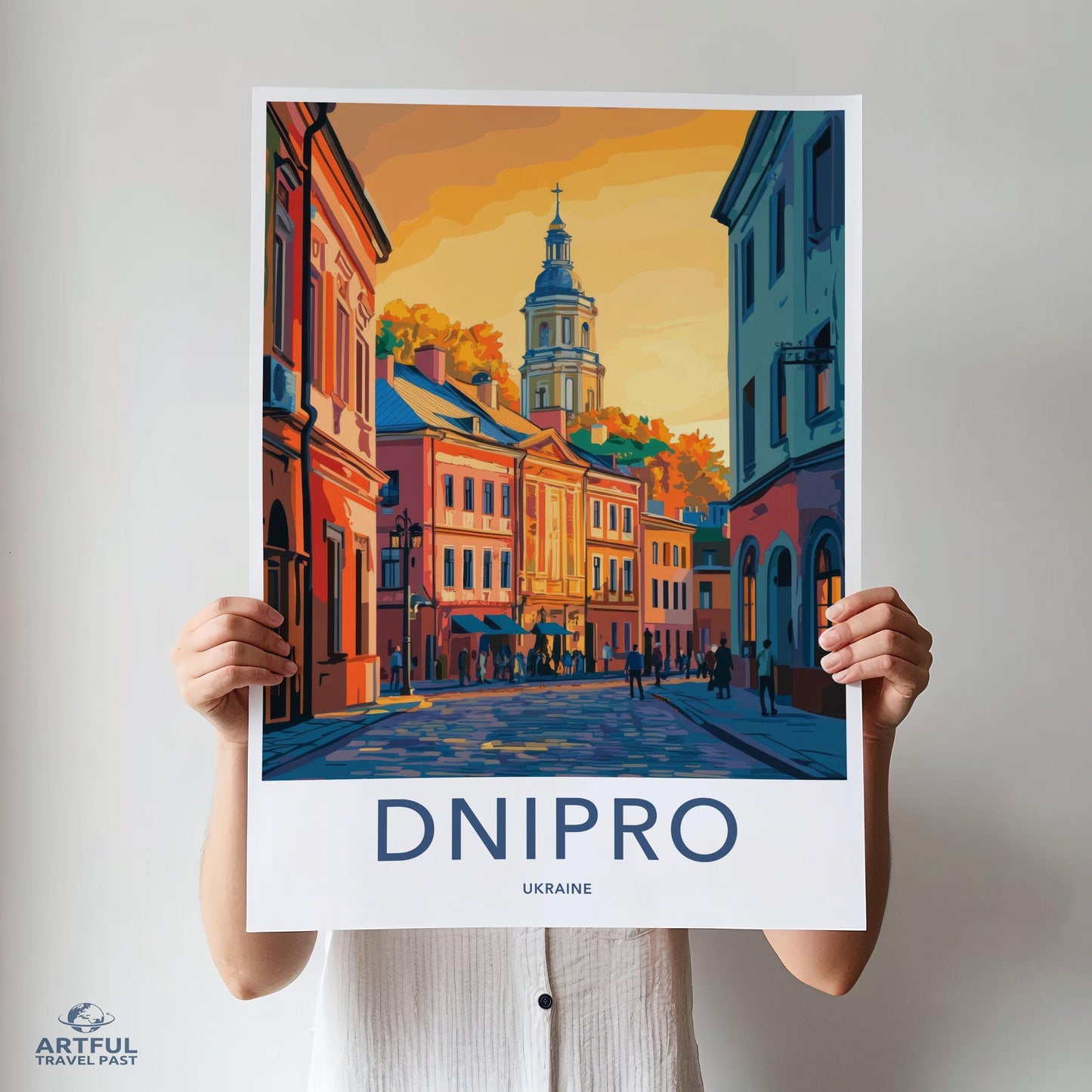 Dnipro Poster | Ukraine Wall Art | Europe Decor