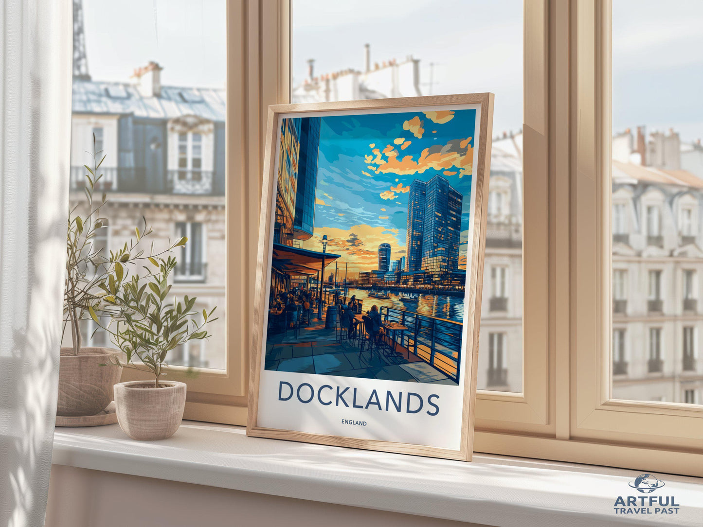 Docklands London Poster | England Wall Art | UK Decor