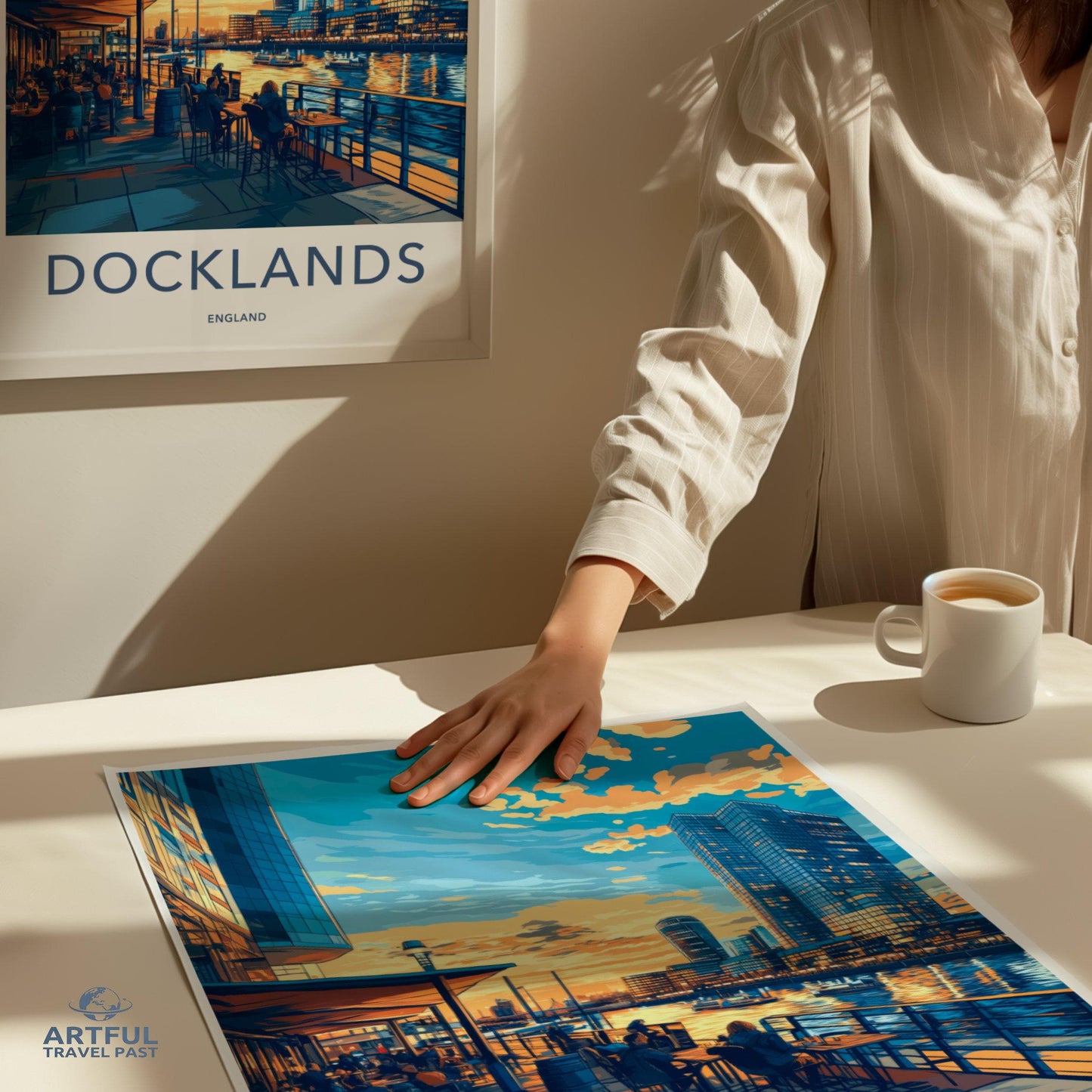 Docklands London Poster | England Wall Art | UK Decor