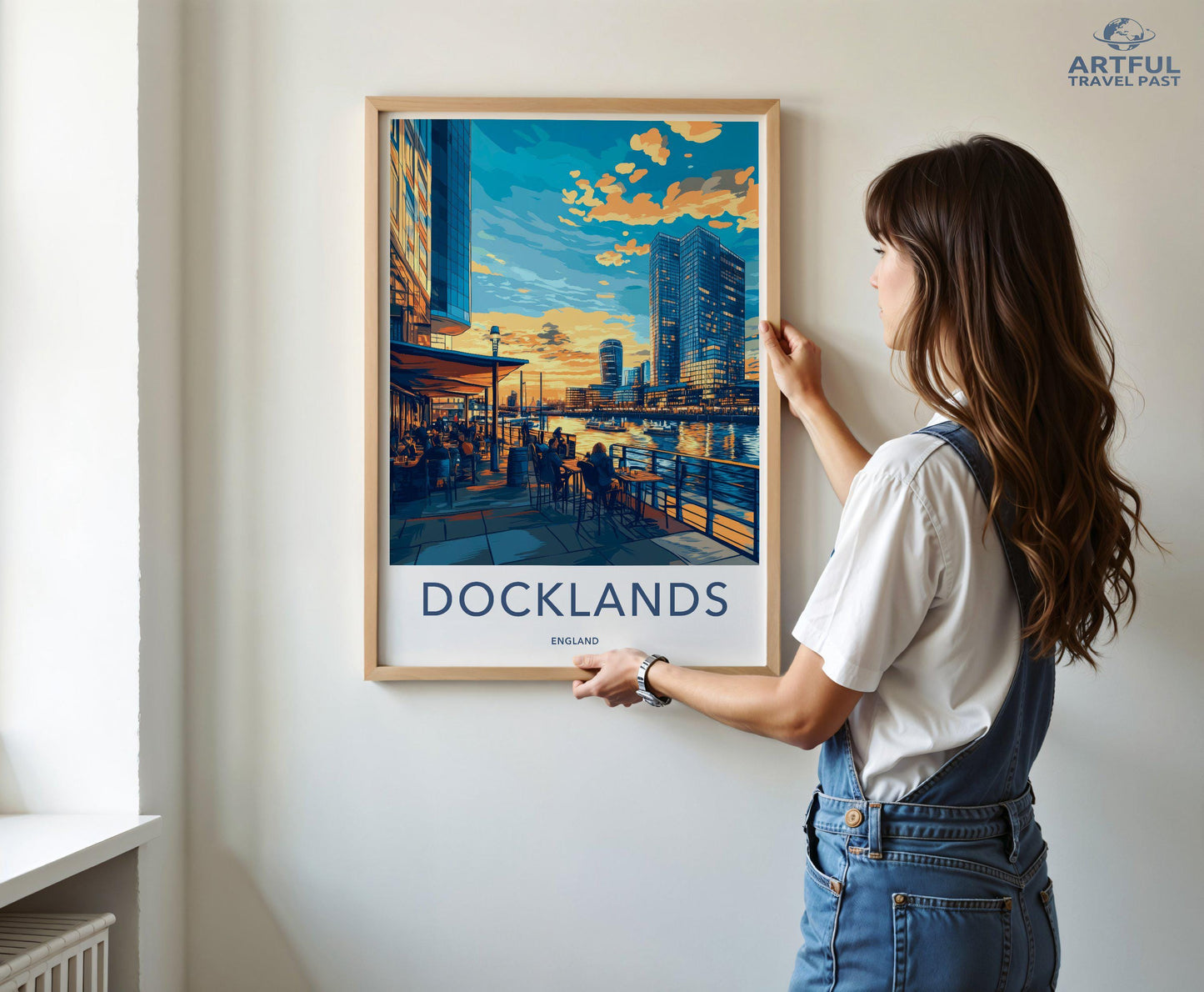 Docklands London Poster | England Wall Art | UK Decor