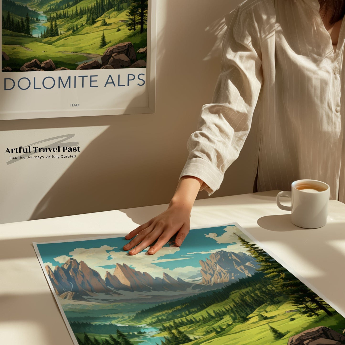 Dolomite Alps Poster | Alpine Artwork | Italy Wall Art