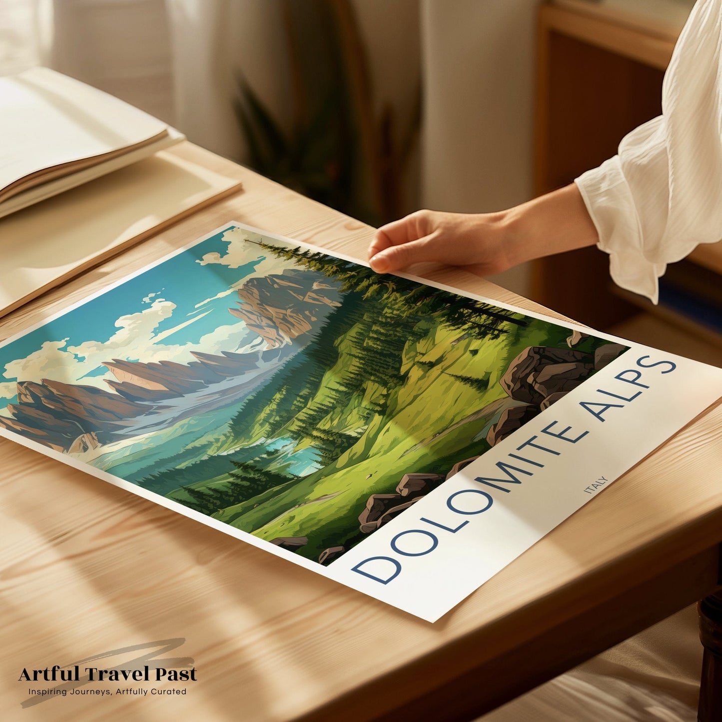 Dolomite Alps Poster | Alpine Artwork | Italy Wall Art