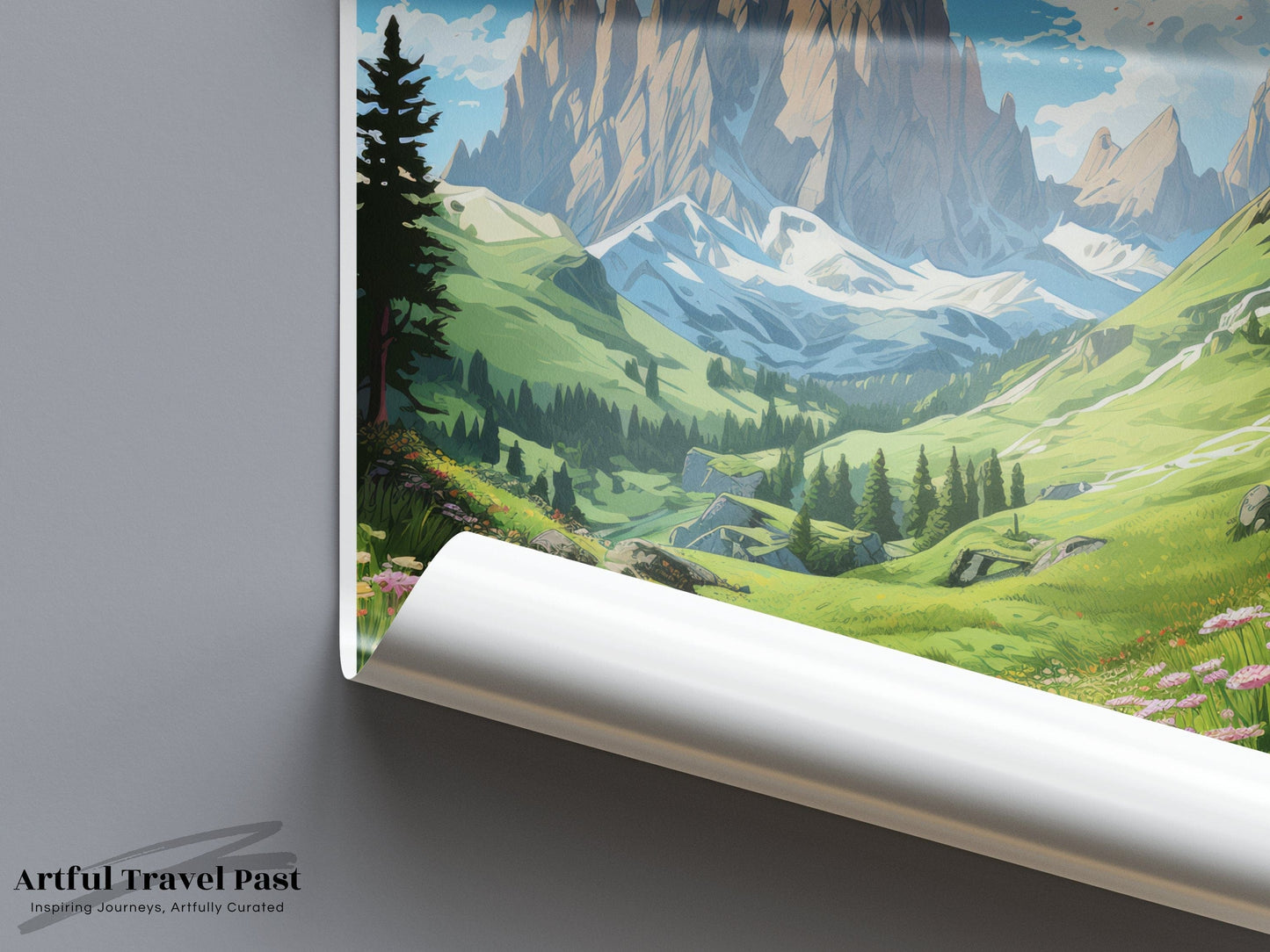 Dolomite Alps Poster | Italy Wall Art | Europe Decor