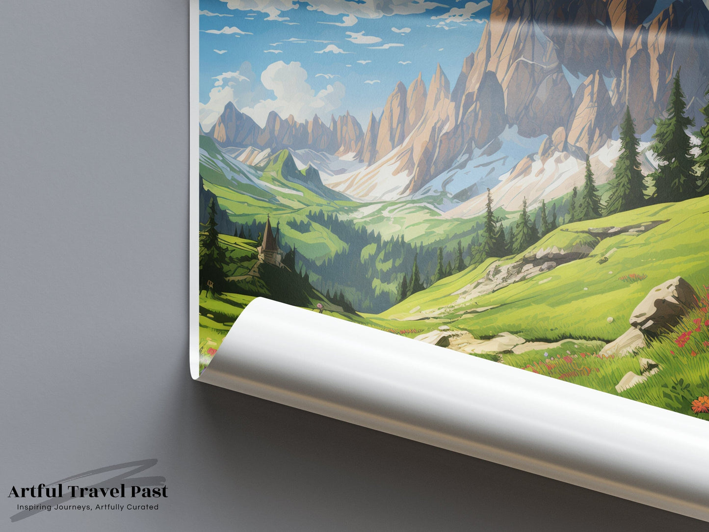 Dolomite Alps Poster | Italy Wall Art | Europe Decor