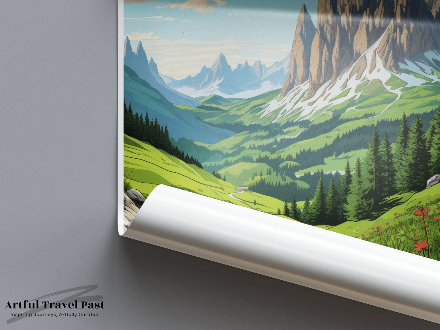 Dolomite Alps Poster | Italy Wall Art | Europe Decor