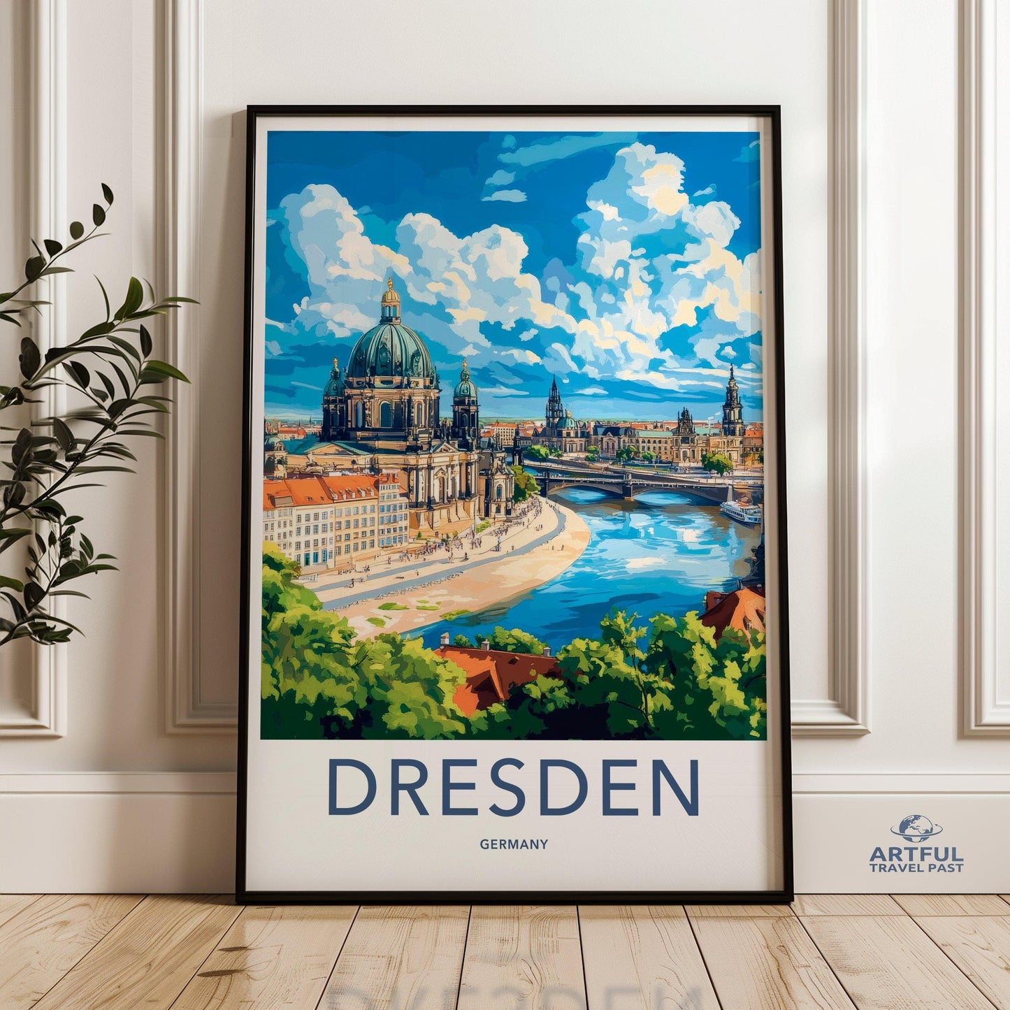 Dresden Poster | Germany Wall Art | Europe Decor