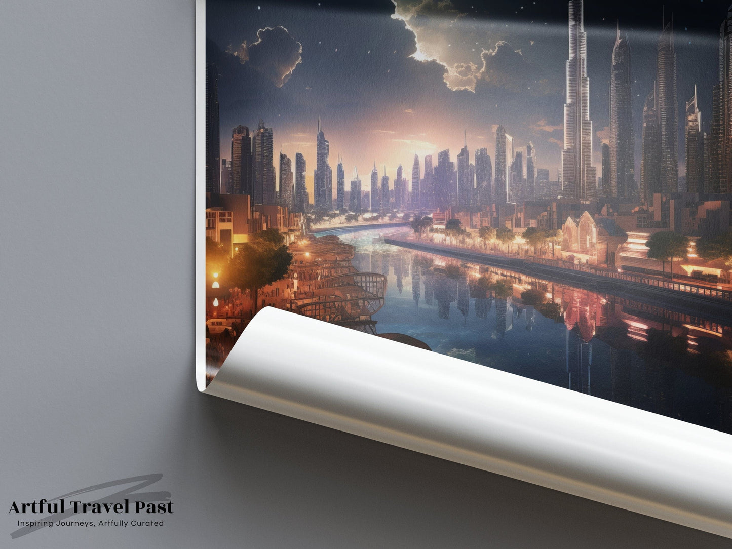 Dubai Poster | UAE Wall Art | Middle East Decor