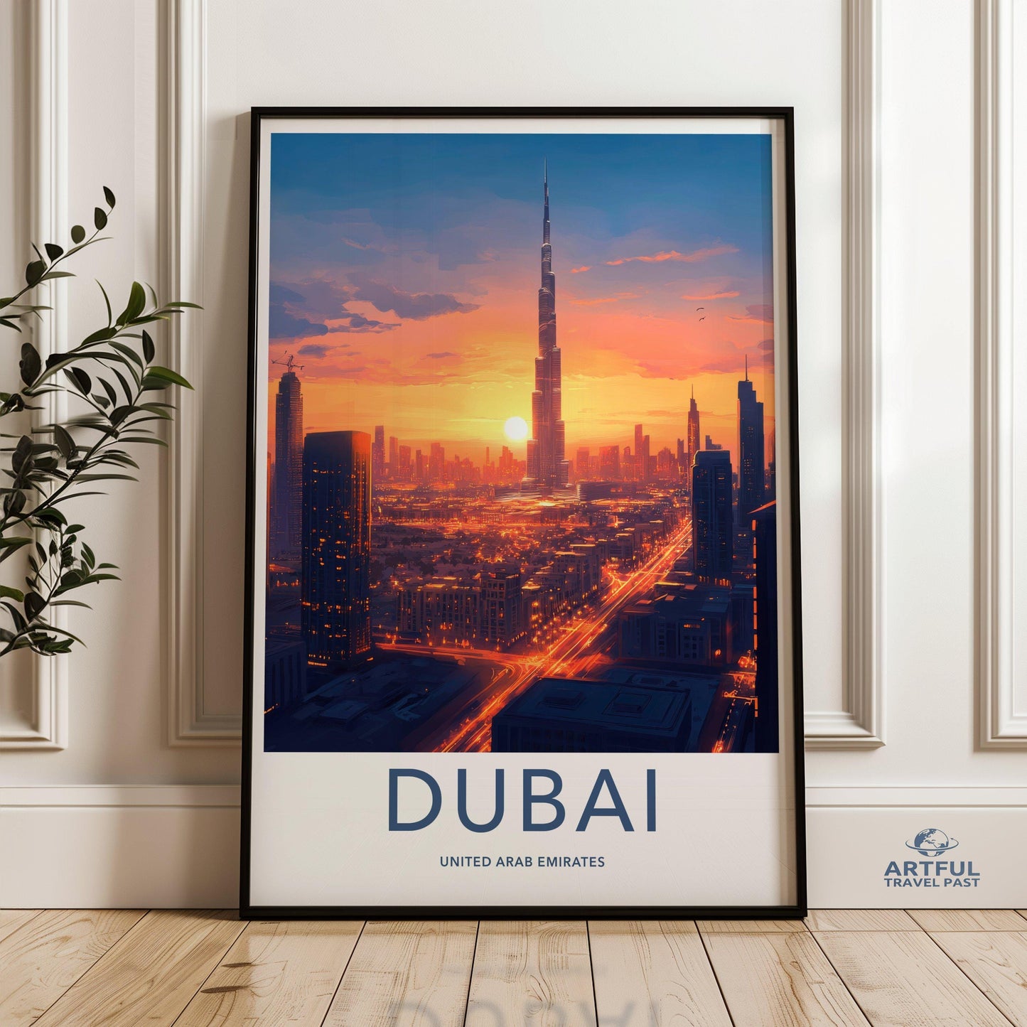 Dubai Poster | United Arab Emirates Wall Art