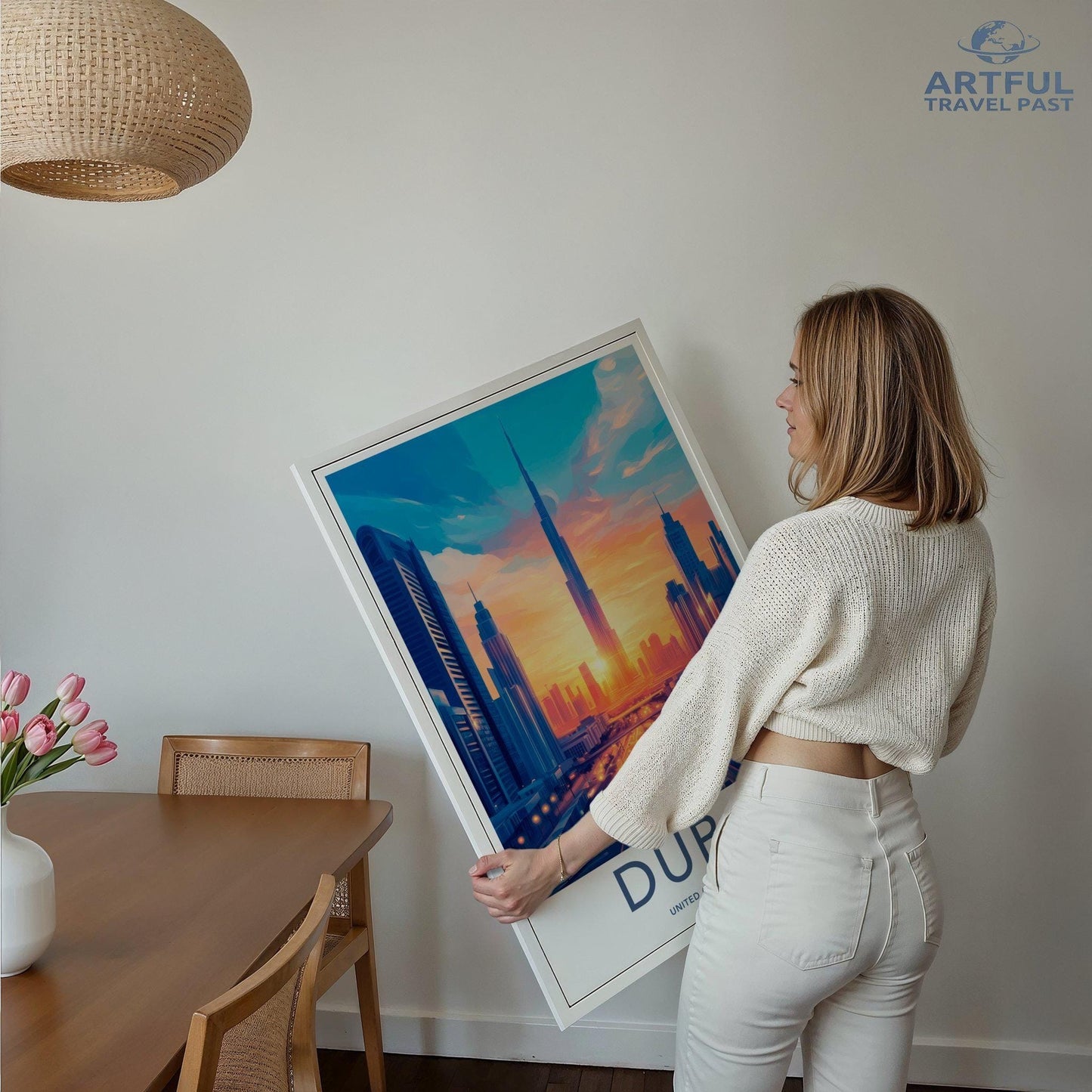 Dubai Poster | United Arab Emirates Wall Art | Middle East Decor