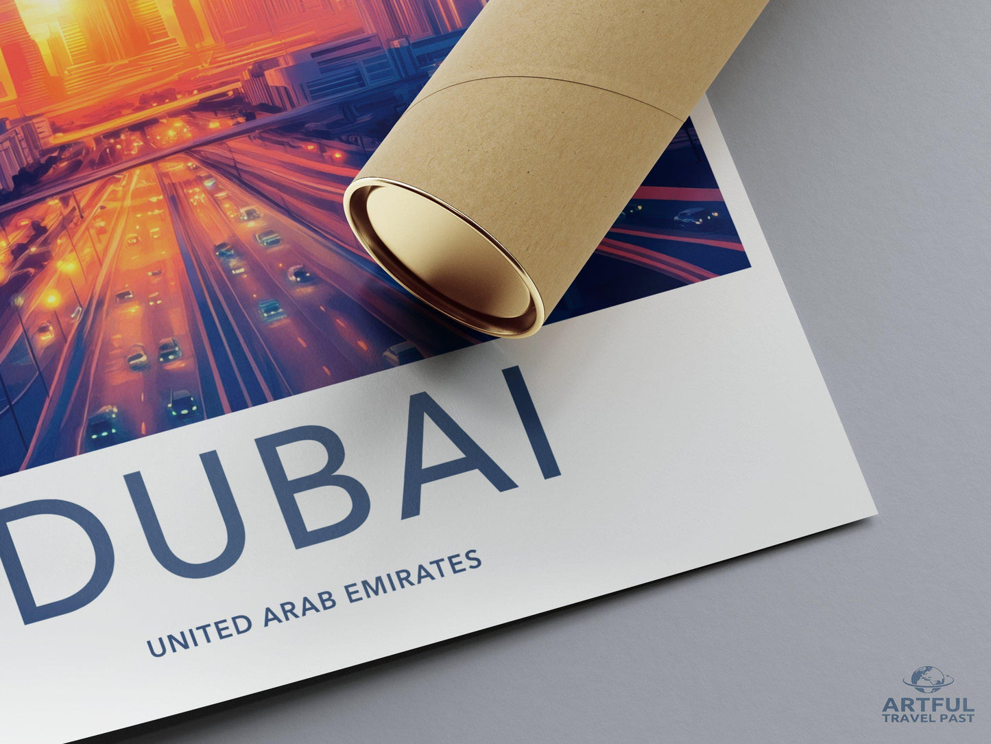 Dubai Poster | United Arab Emirates Wall Art | Middle East Decor