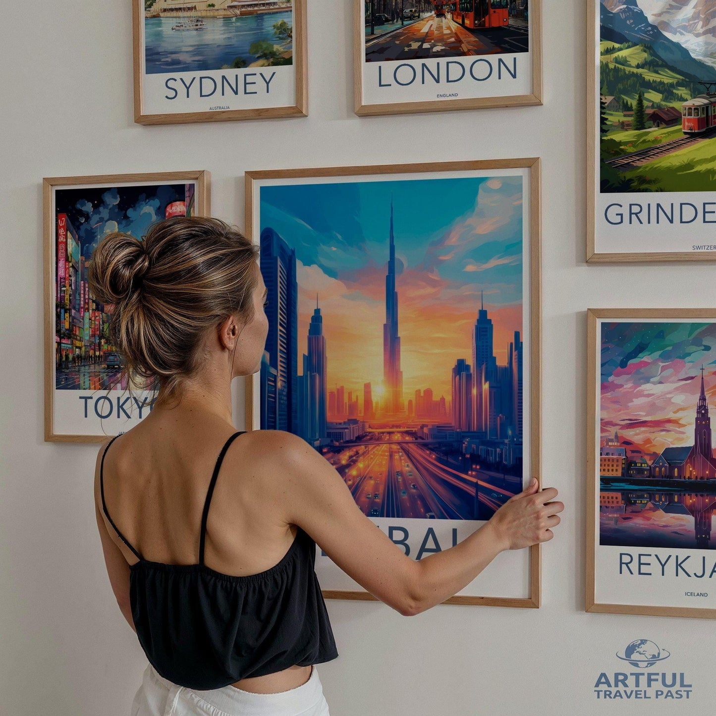 Dubai Poster | United Arab Emirates Wall Art | Middle East Decor