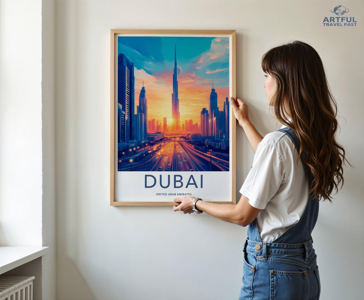 Dubai Poster | United Arab Emirates Wall Art | Middle East Decor