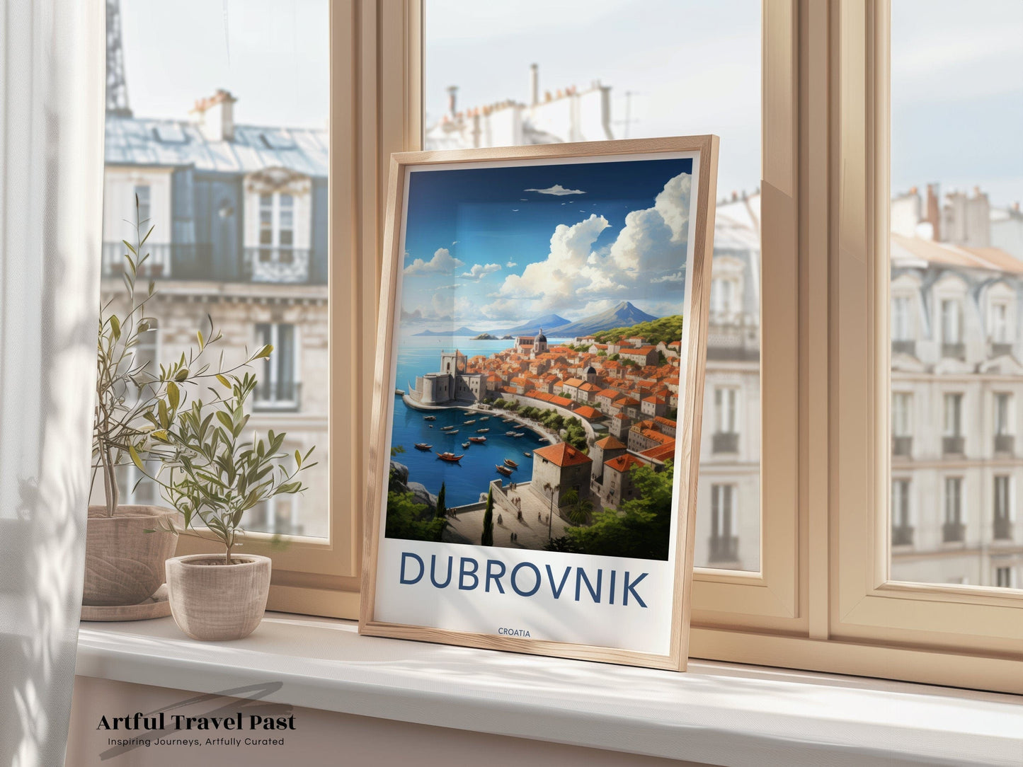 Dubrovnik Poster | Croatia Wall Art | Eastern Europe Artwork