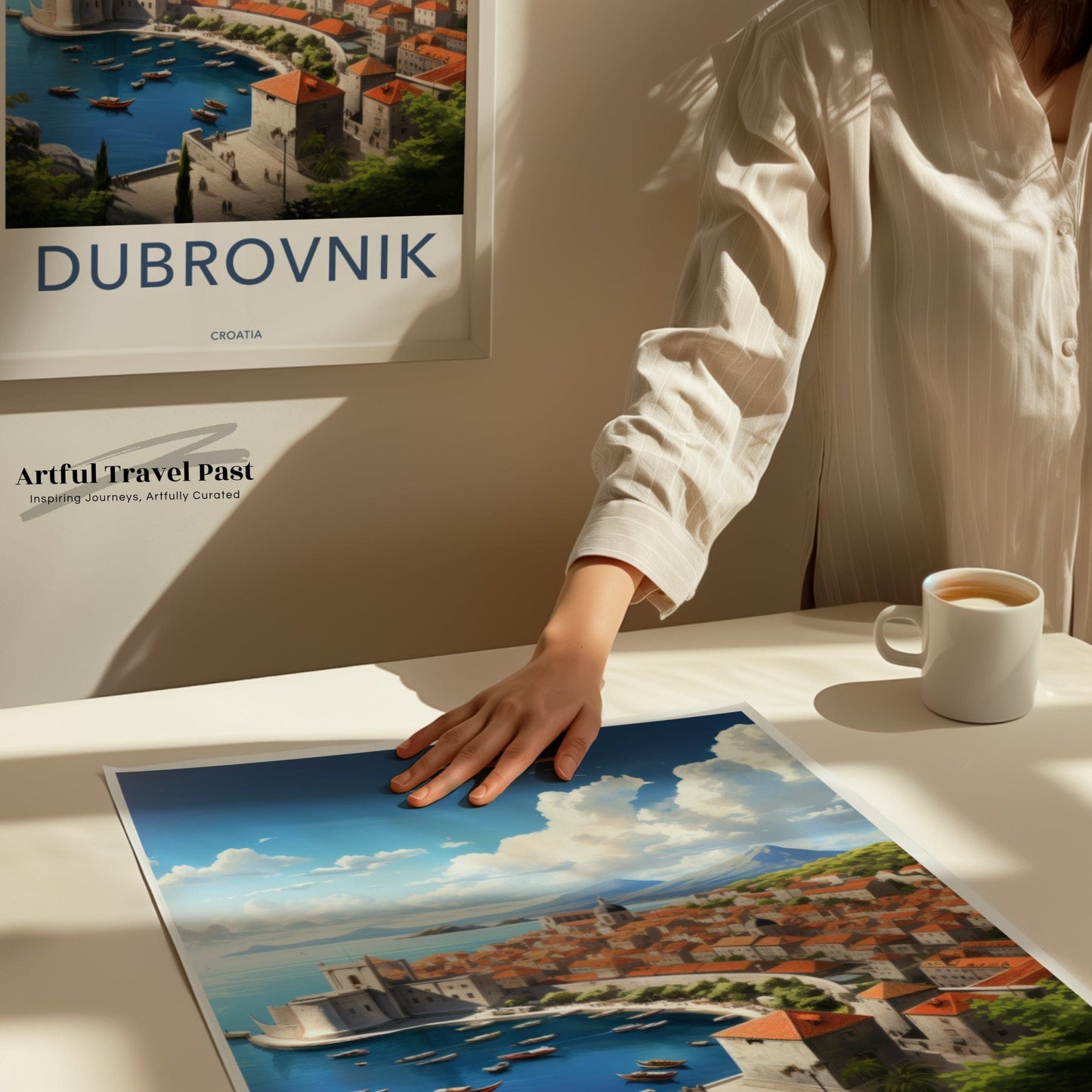 Dubrovnik Poster | Croatia Wall Art | Eastern Europe Artwork