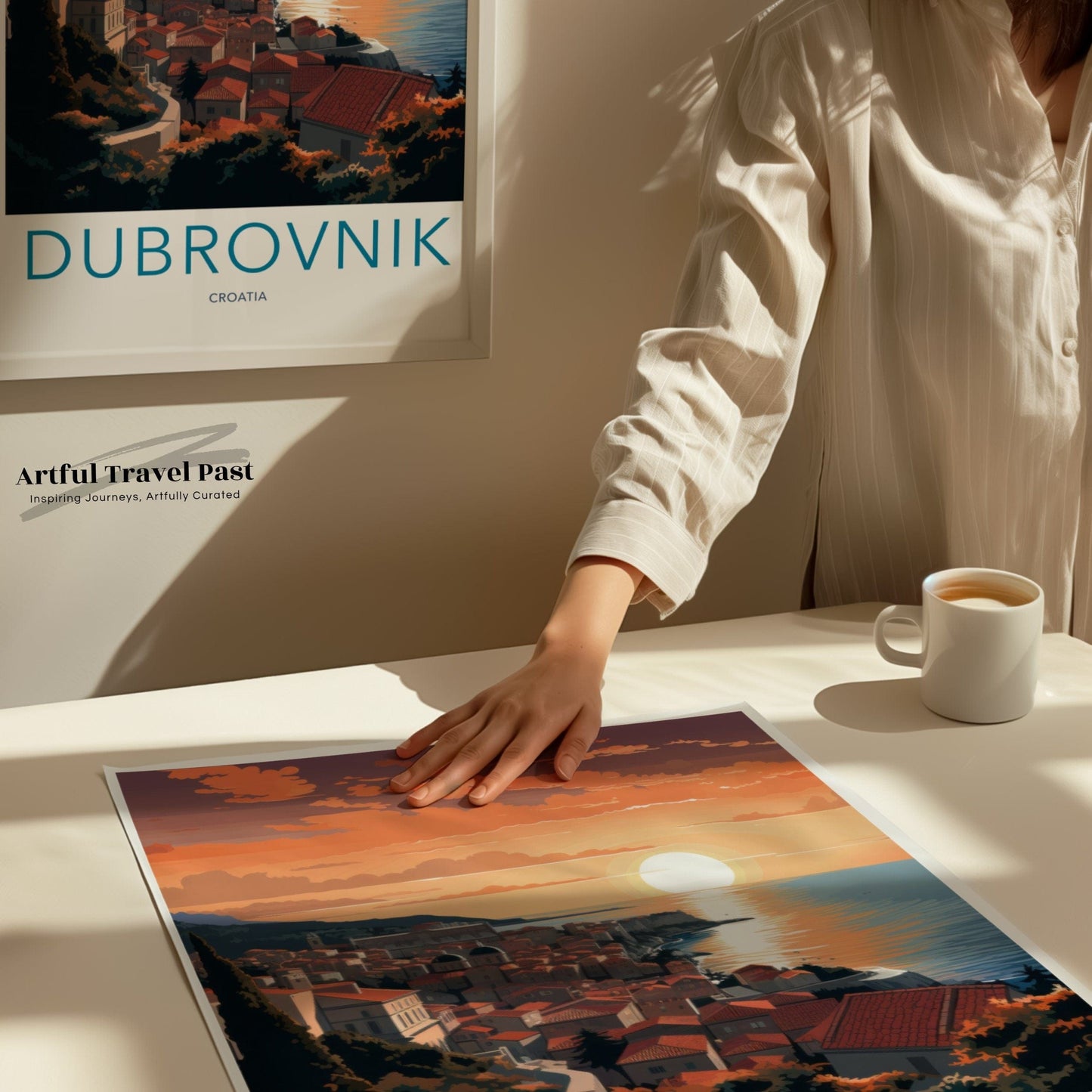Dubrovnik Poster | Croatia Wall Art | Eastern Europe Artwork