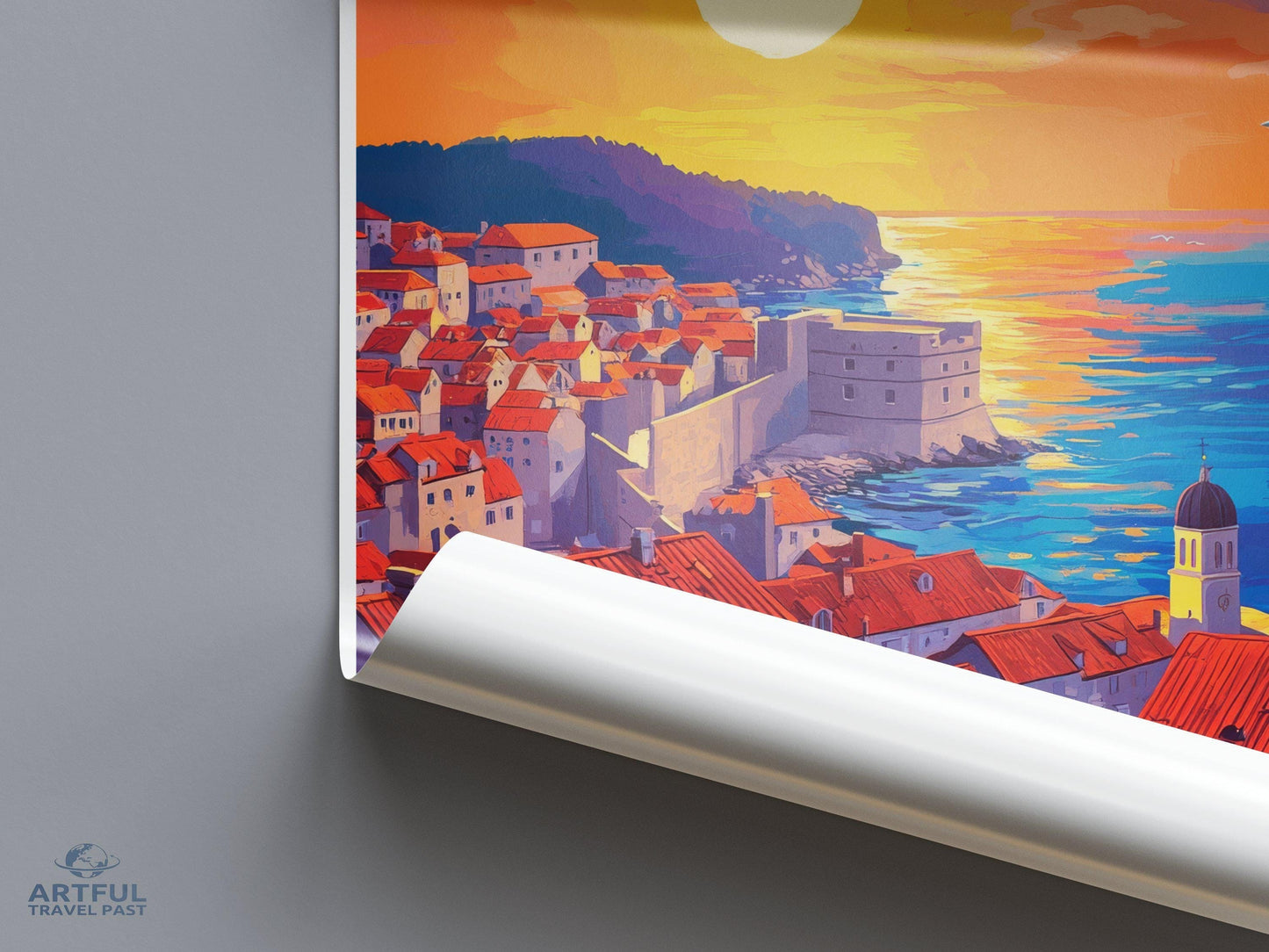 Dubrovnik Poster | Croatia Wall Art | Europe Decor