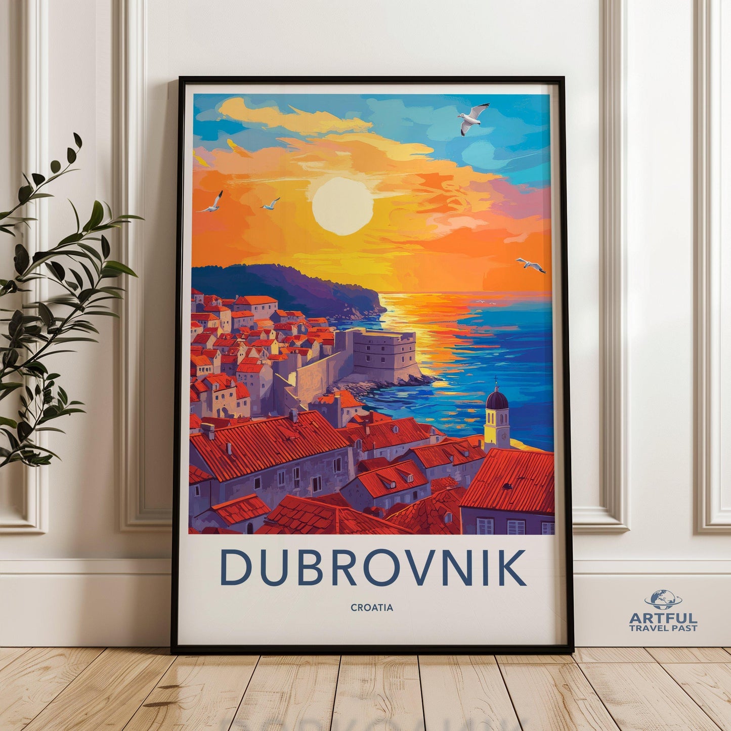 Dubrovnik Poster | Croatia Wall Art | Europe Decor