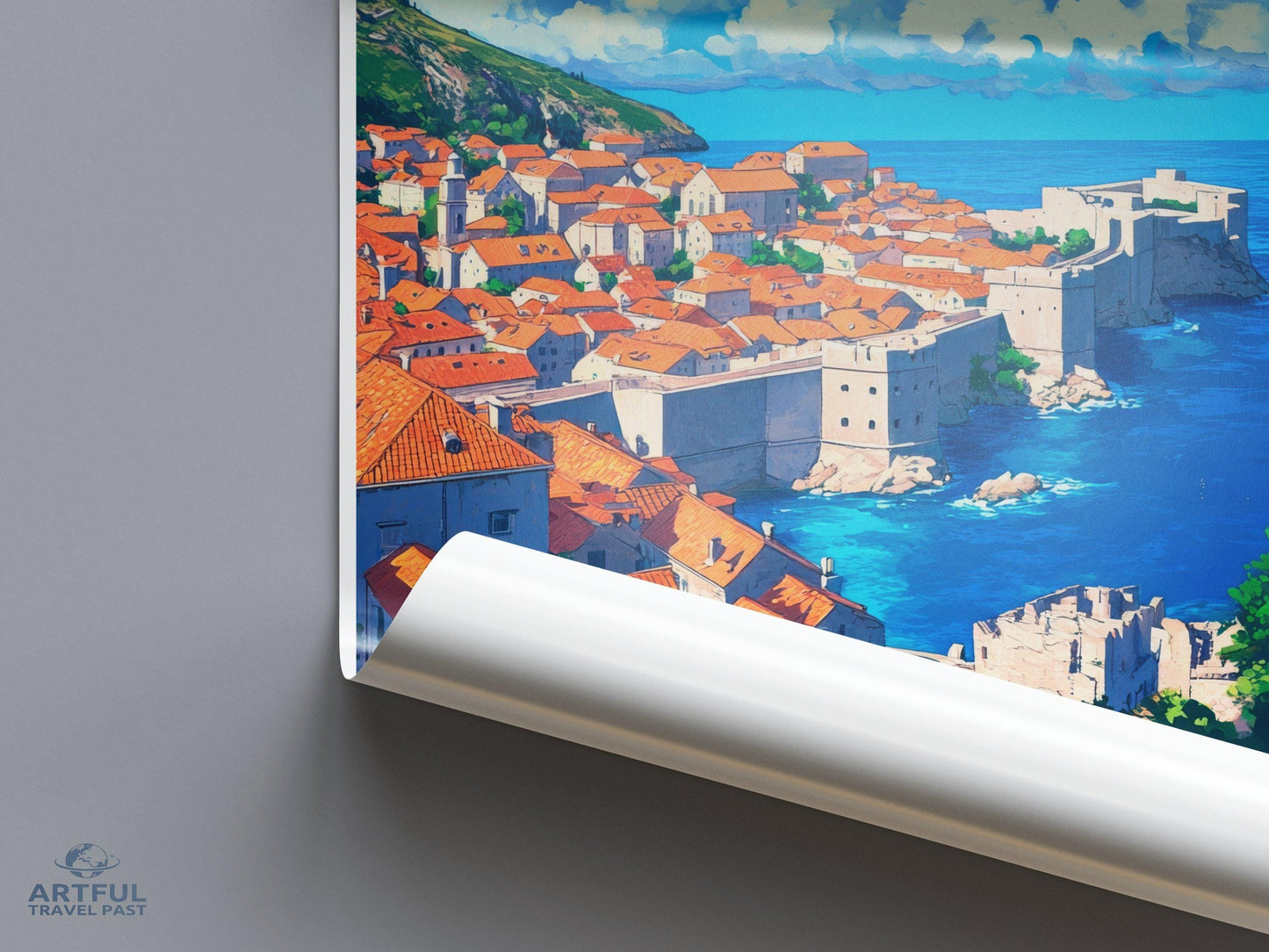 Dubrovnik Poster | Croatia Wall Art | Mediterranean Decor