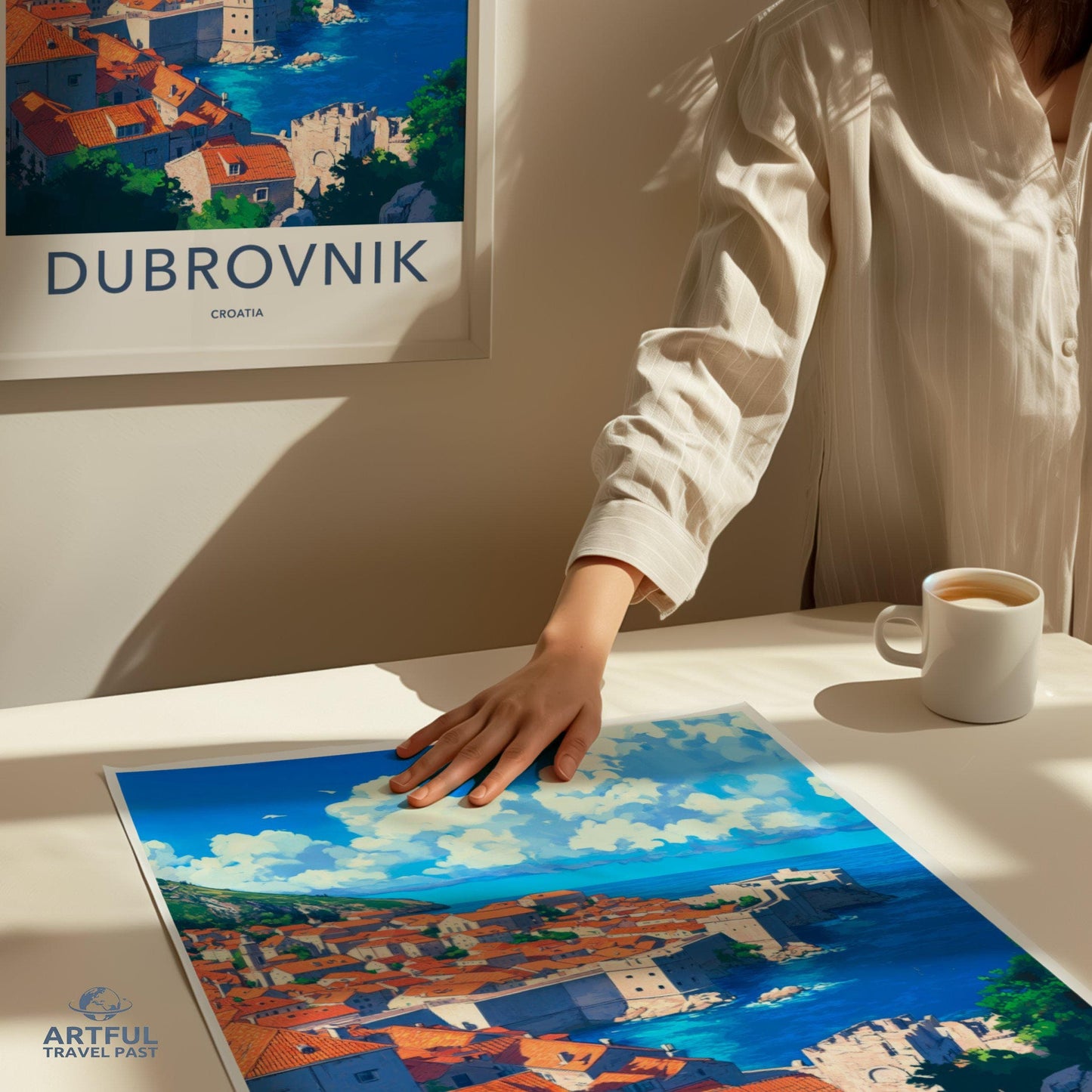 Dubrovnik Poster | Croatia Wall Art | Mediterranean Decor