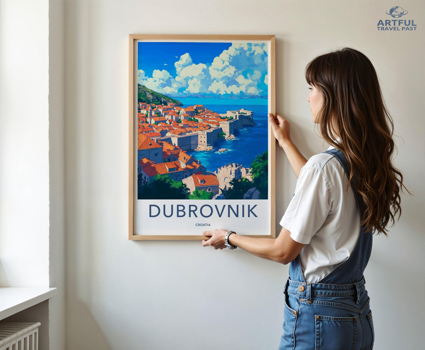 Dubrovnik Poster | Croatia Wall Art | Mediterranean Decor