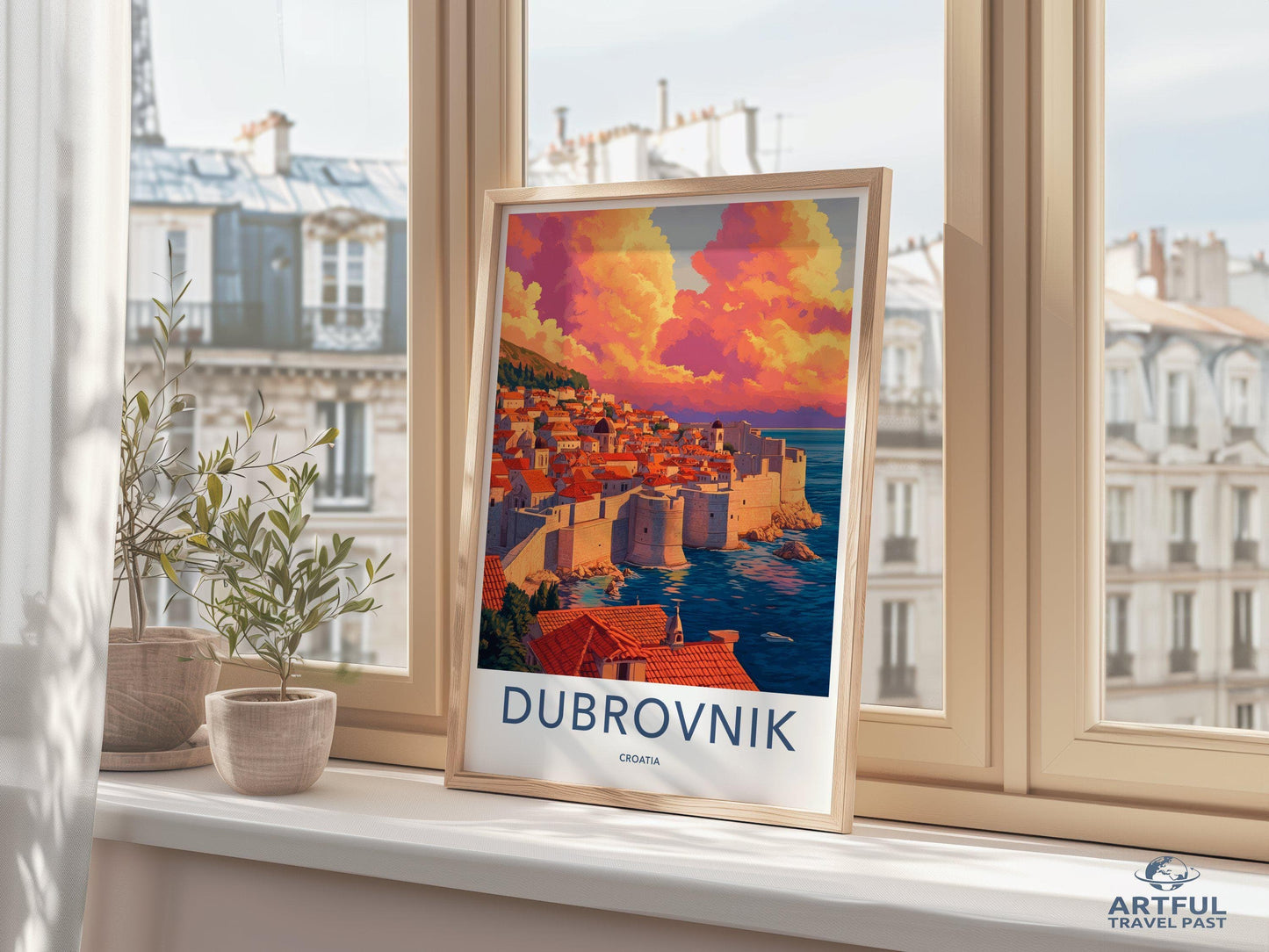 Dubrovnik Poster | Croatia Wall Art | Mediterranean Decor