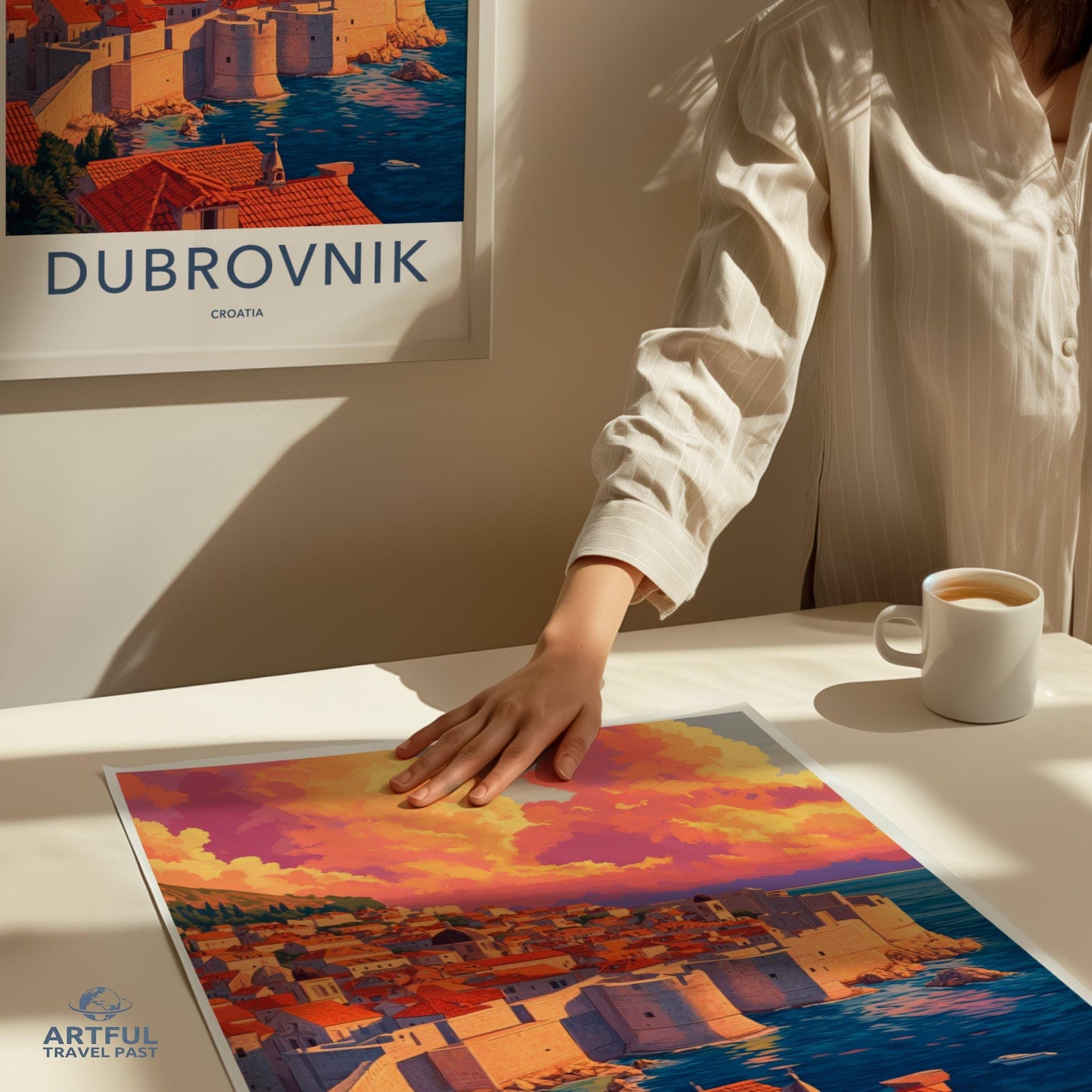 Dubrovnik Poster | Croatia Wall Art | Mediterranean Decor