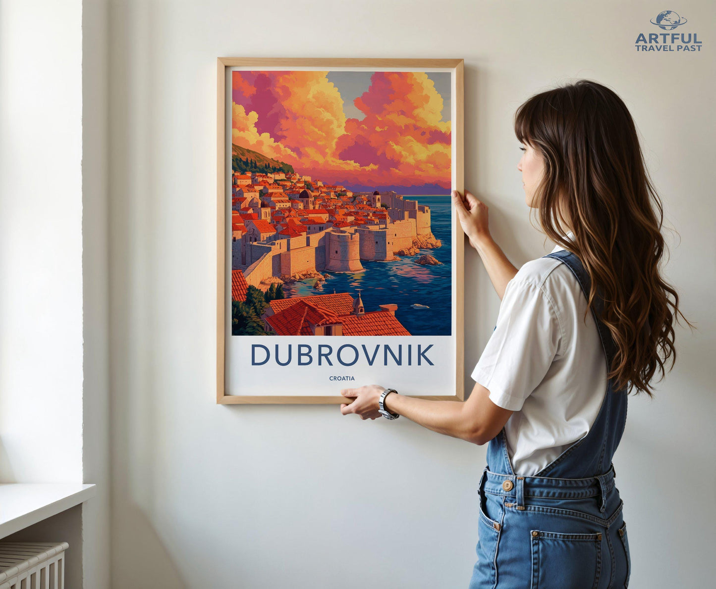 Dubrovnik Poster | Croatia Wall Art | Mediterranean Decor