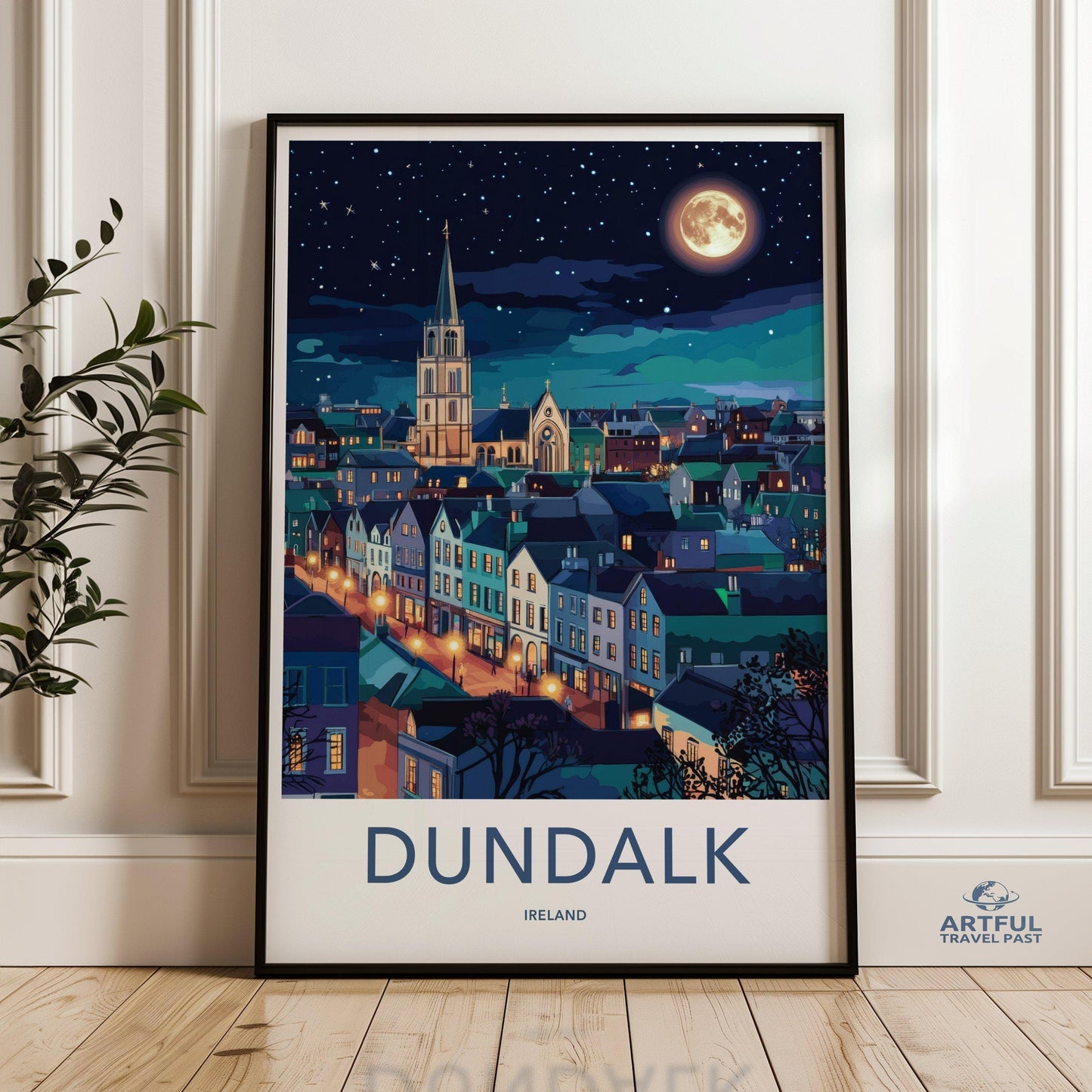 Dundalk Poster | Ireland Wall Art | Europe Decor