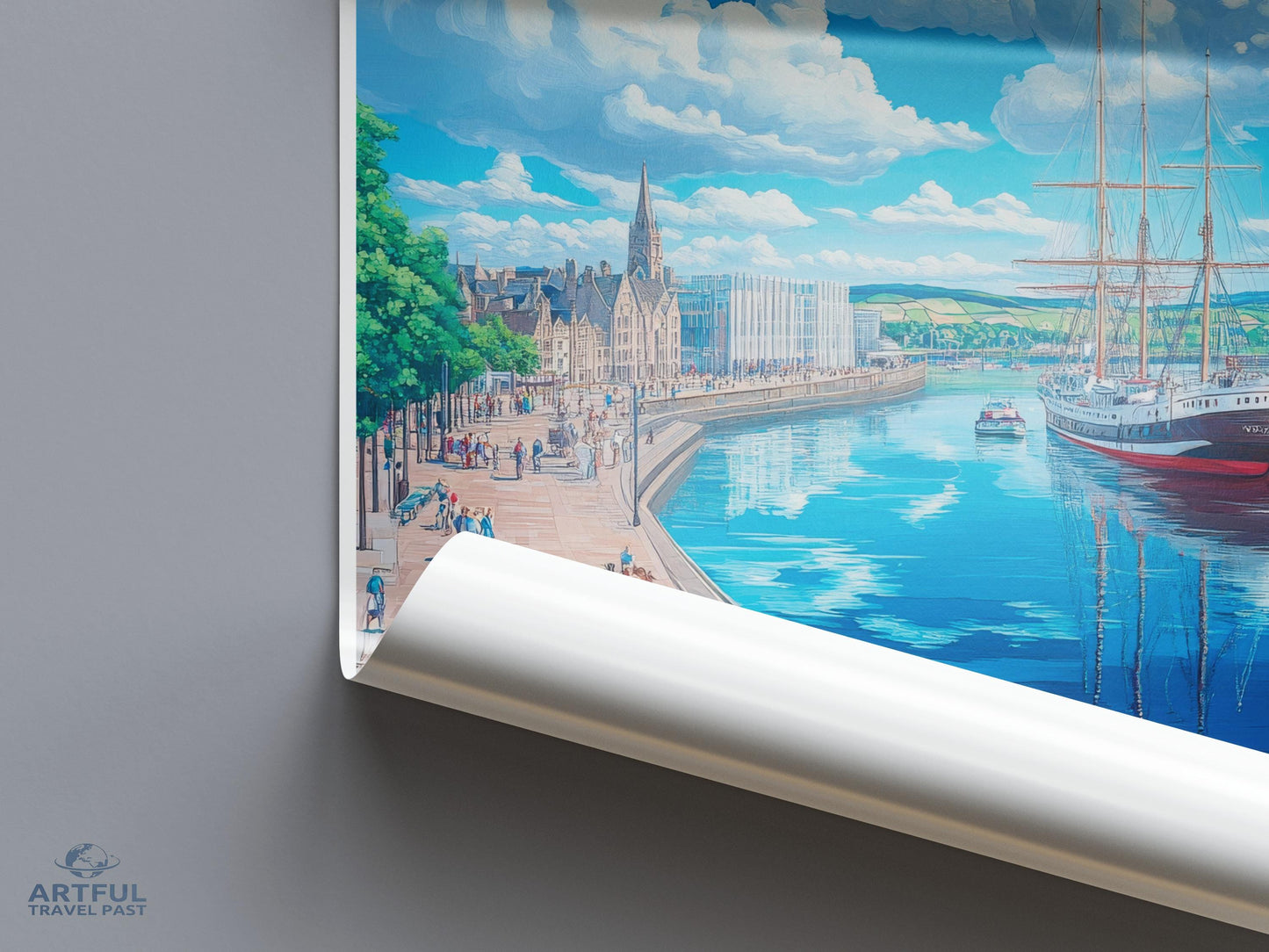 Dundee Poster - Scotland Wall Art