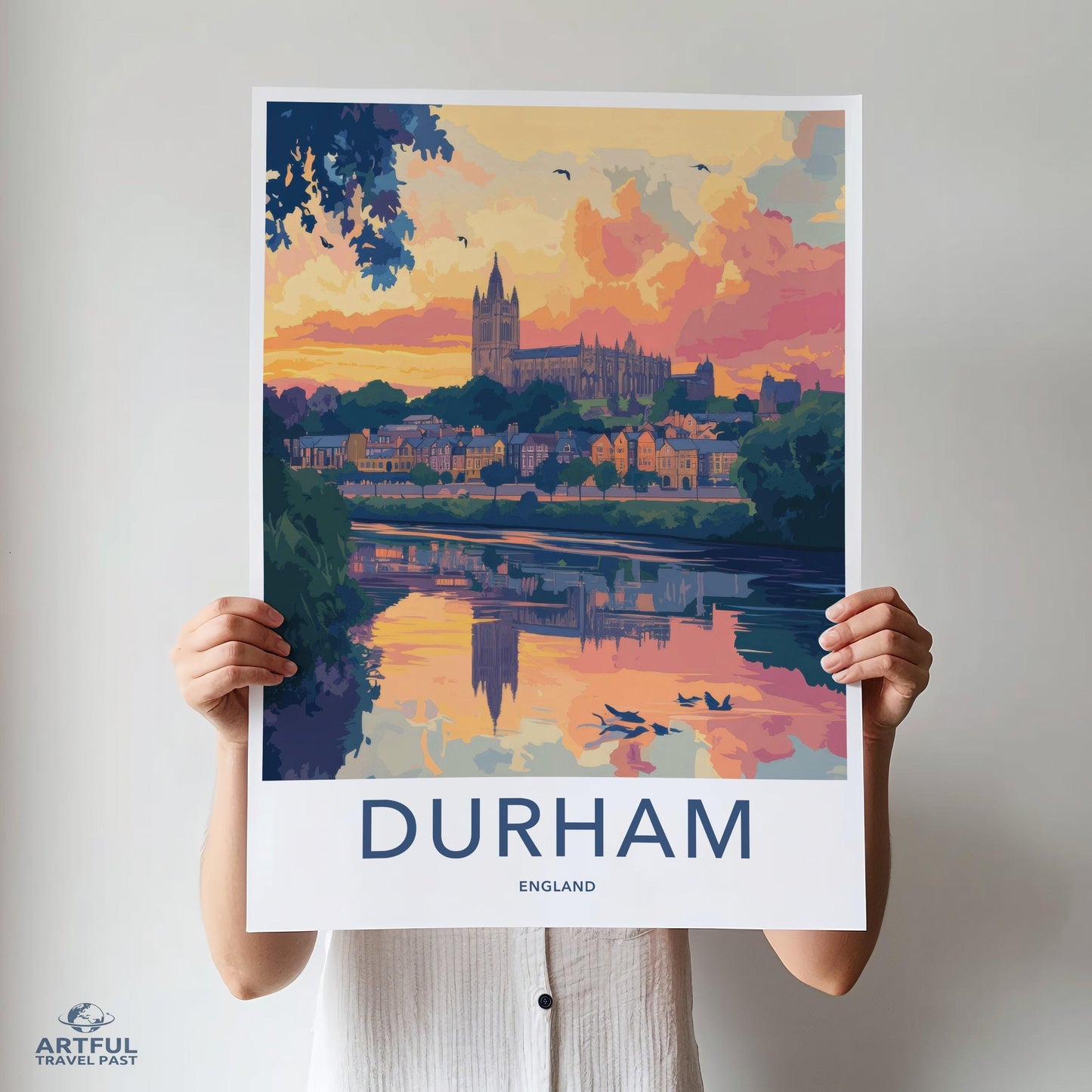 Durham Poster | England Wall Art | UK Decor