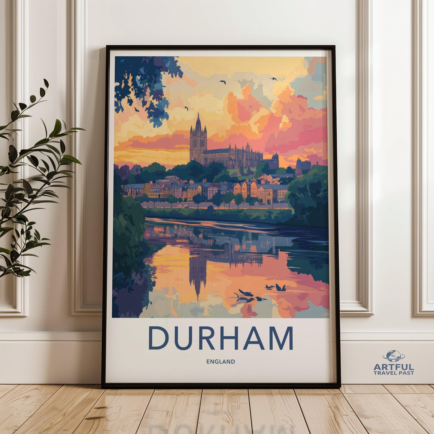 Durham Poster | England Wall Art | UK Decor