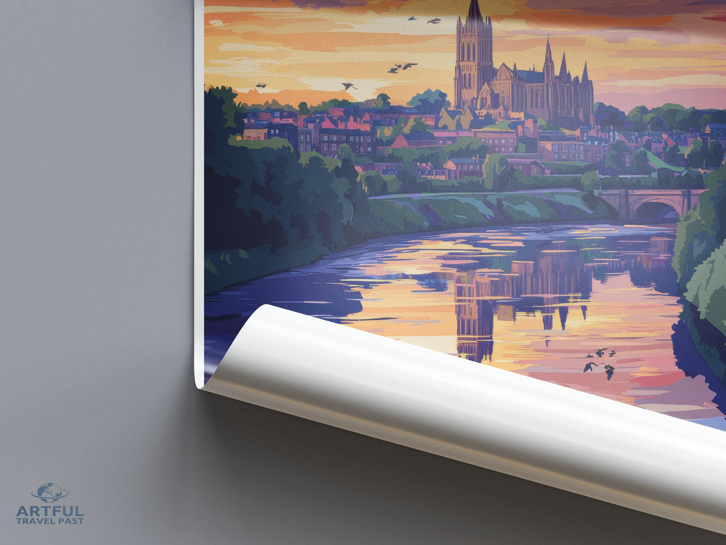 Durham Poster | England Wall Art | UK Decor