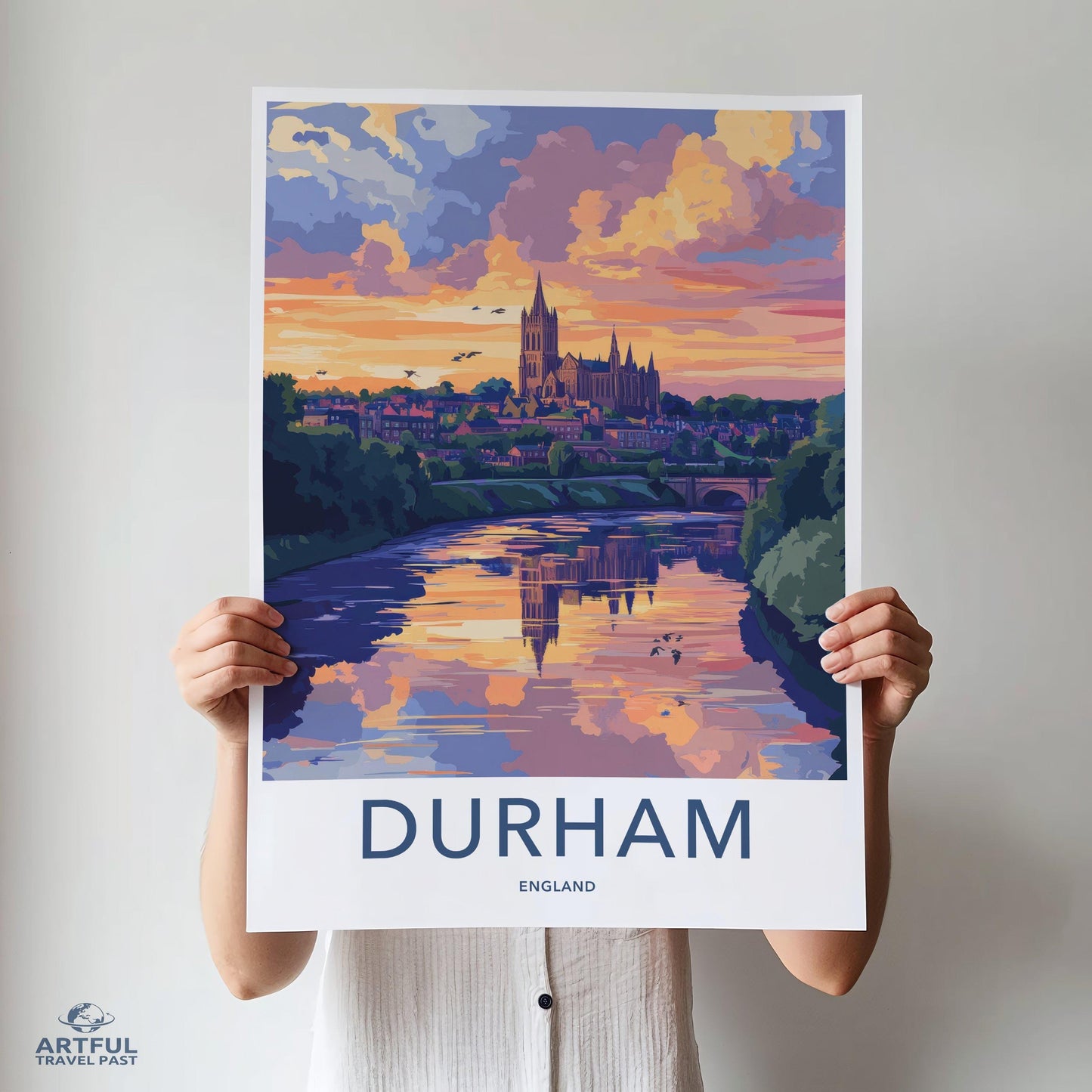 Durham Poster | England Wall Art | UK Decor