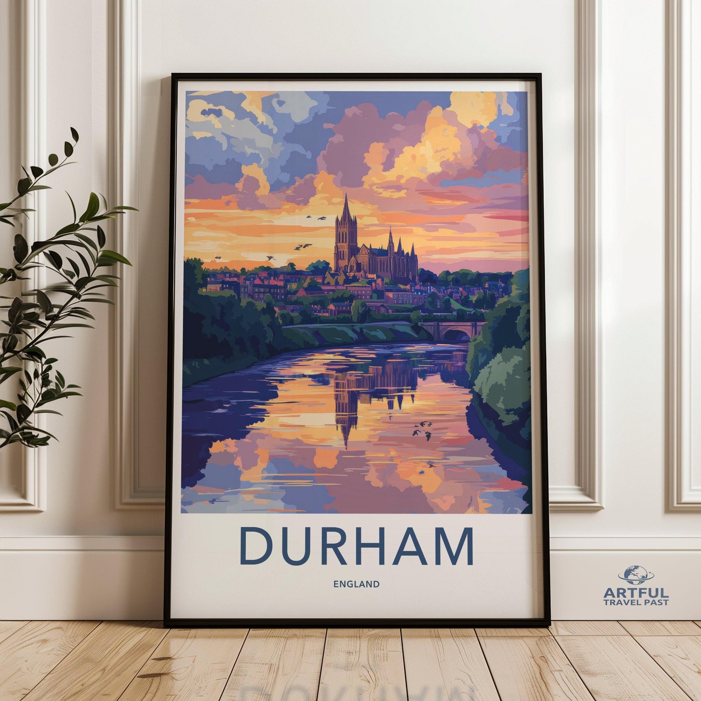Durham Poster | England Wall Art | UK Decor