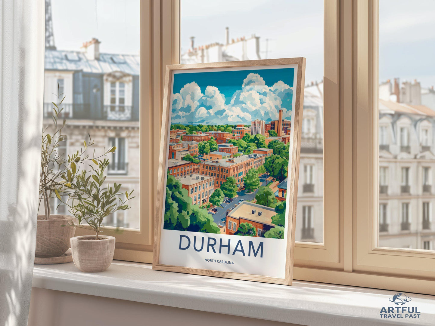 Durham Poster - North Carolina Wall Art