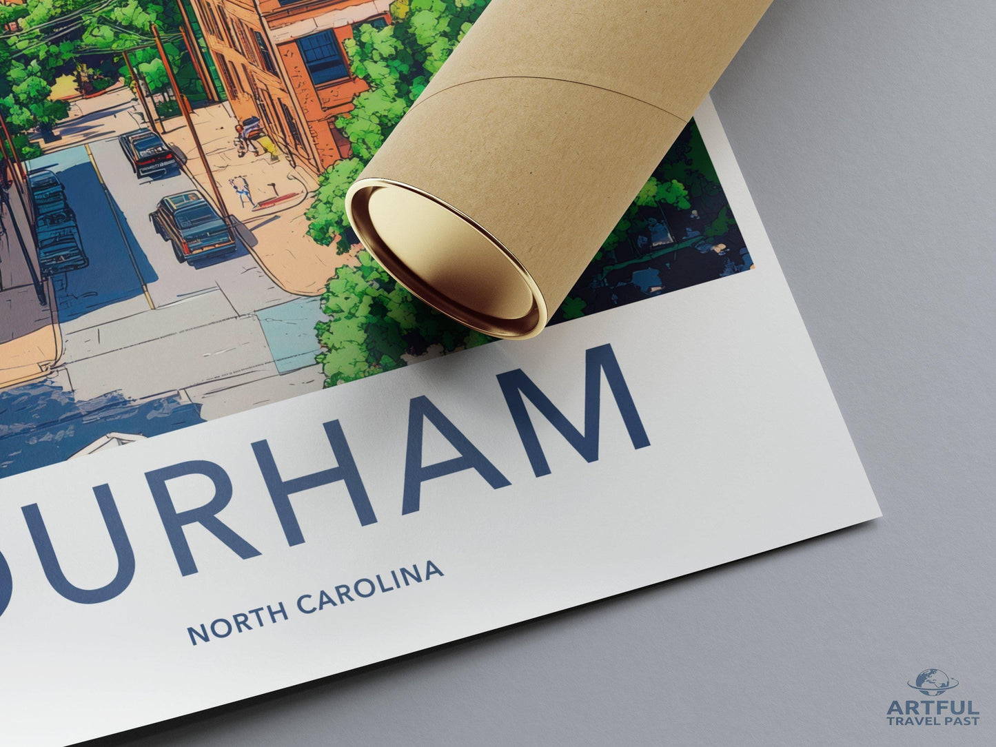 Durham Poster | North Carolina Wall Art | America Decor
