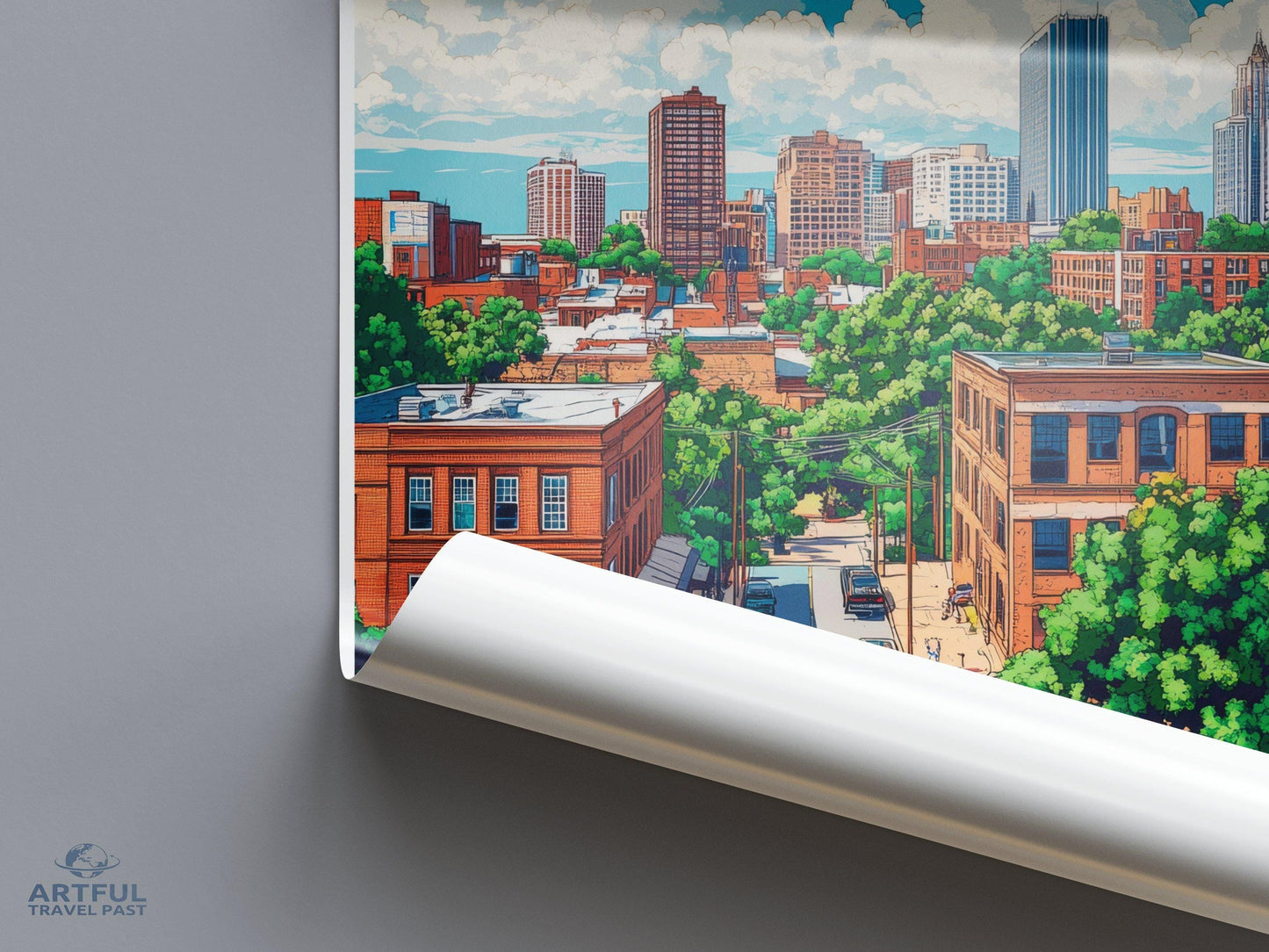 Durham Poster | North Carolina Wall Art | America Decor