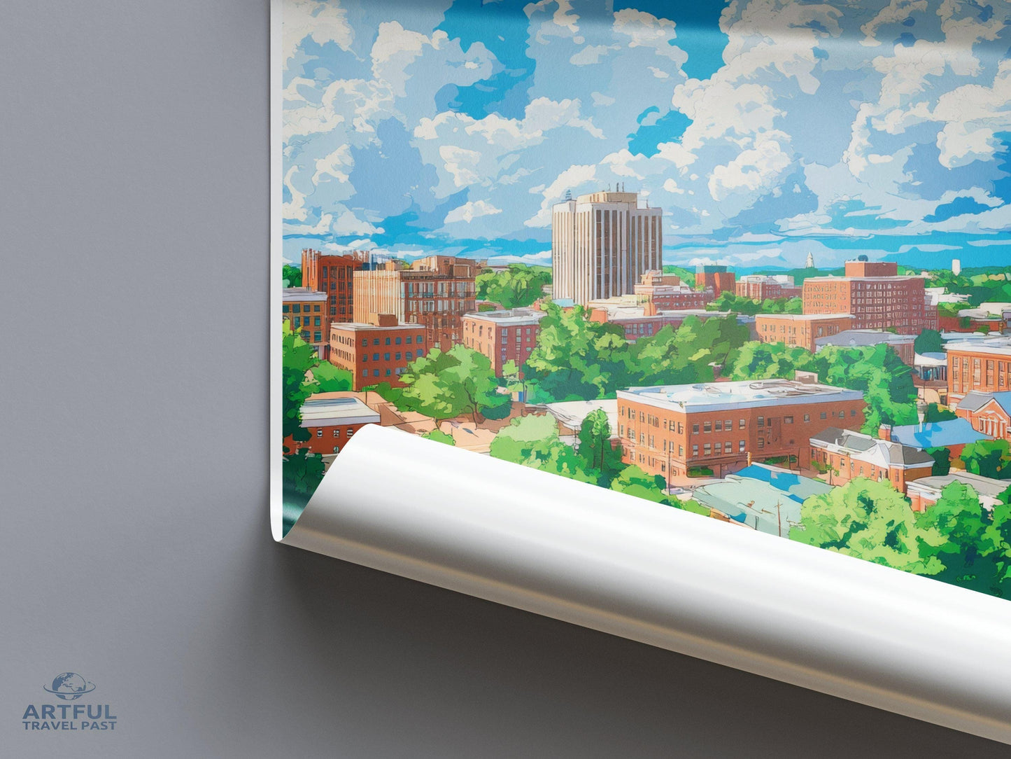 Durham Poster | North Carolina Wall Art | America Decor