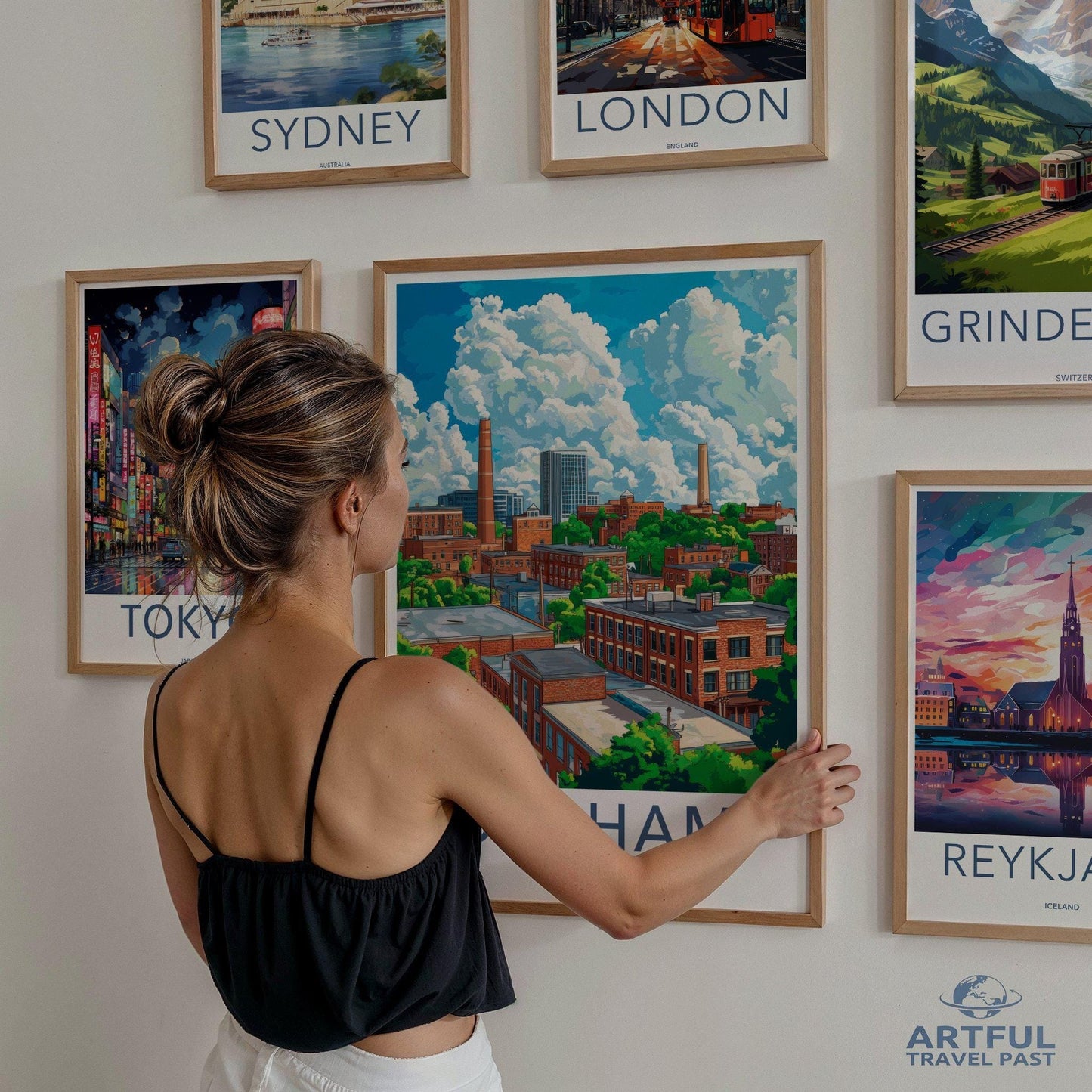Durham Poster | North Carolina Wall Art | America Decor