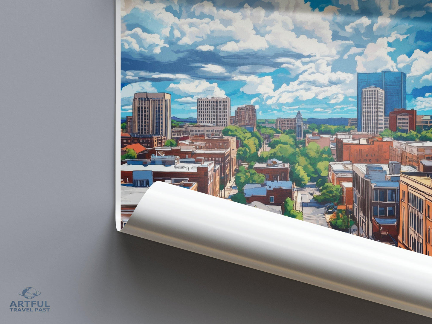 Durham Poster | North Carolina Wall Art | America Decor