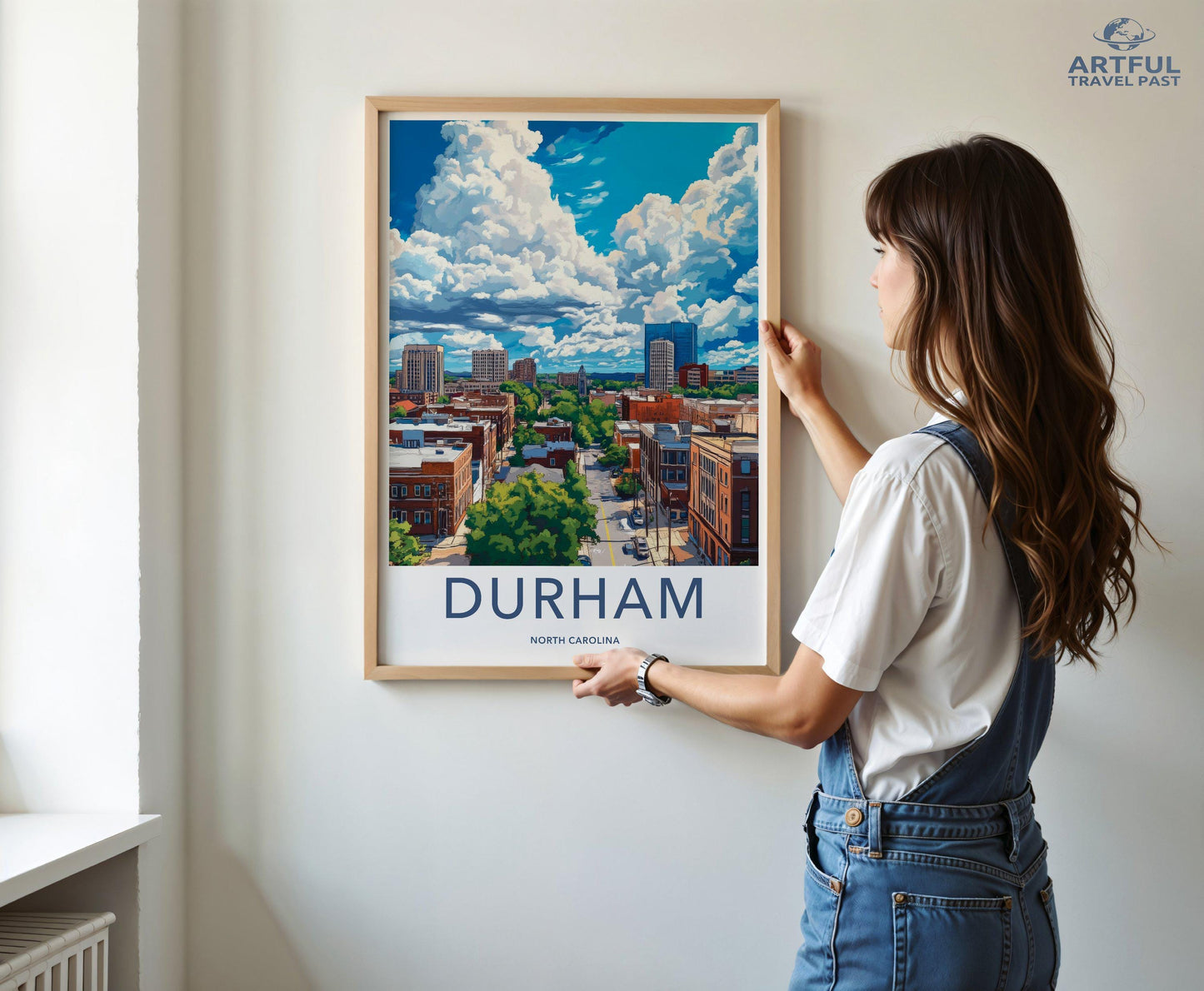 Durham Poster | North Carolina Wall Art | America Decor