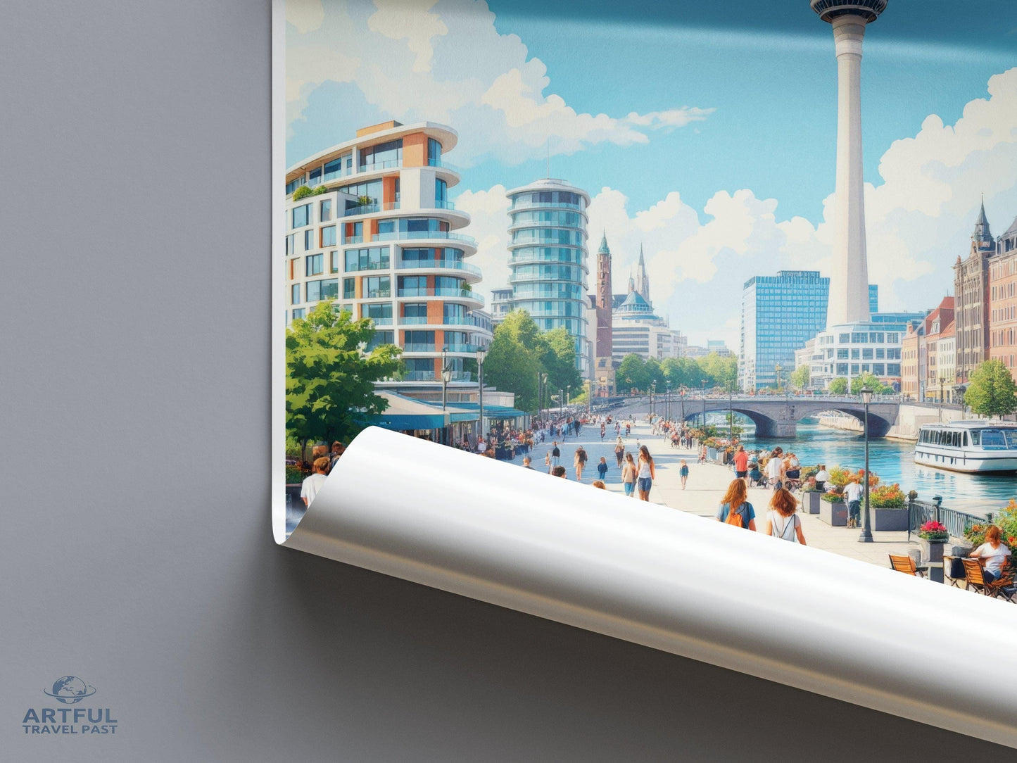 Düsseldorf Poster | Germany Wall Art | Europe Decor