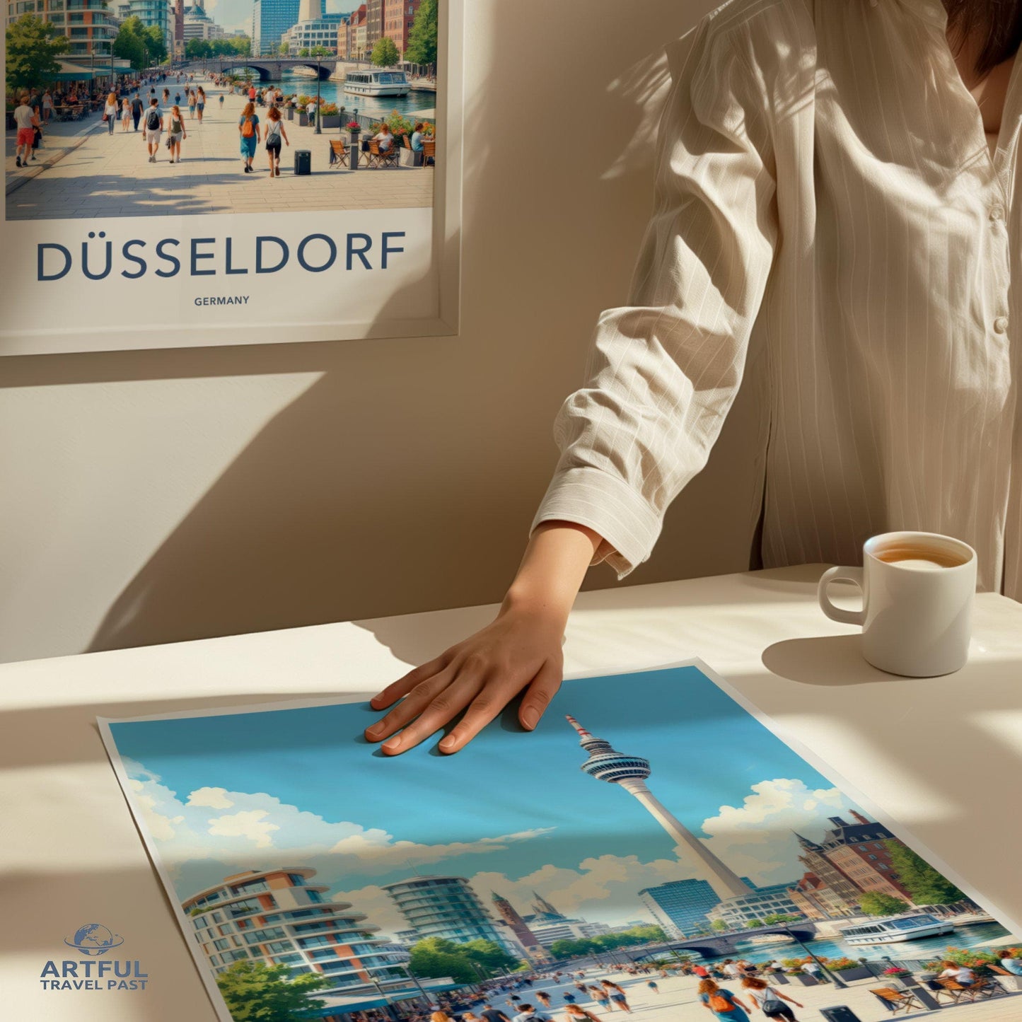 Düsseldorf Poster | Germany Wall Art | Europe Decor