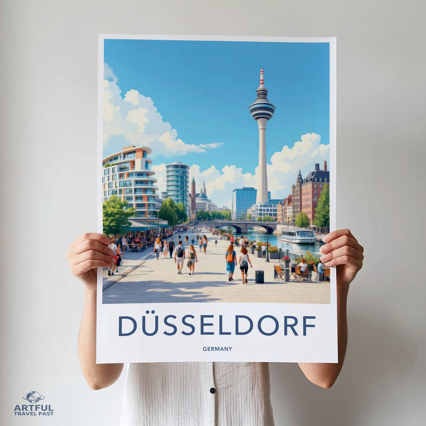 Düsseldorf Poster | Germany Wall Art | Europe Decor