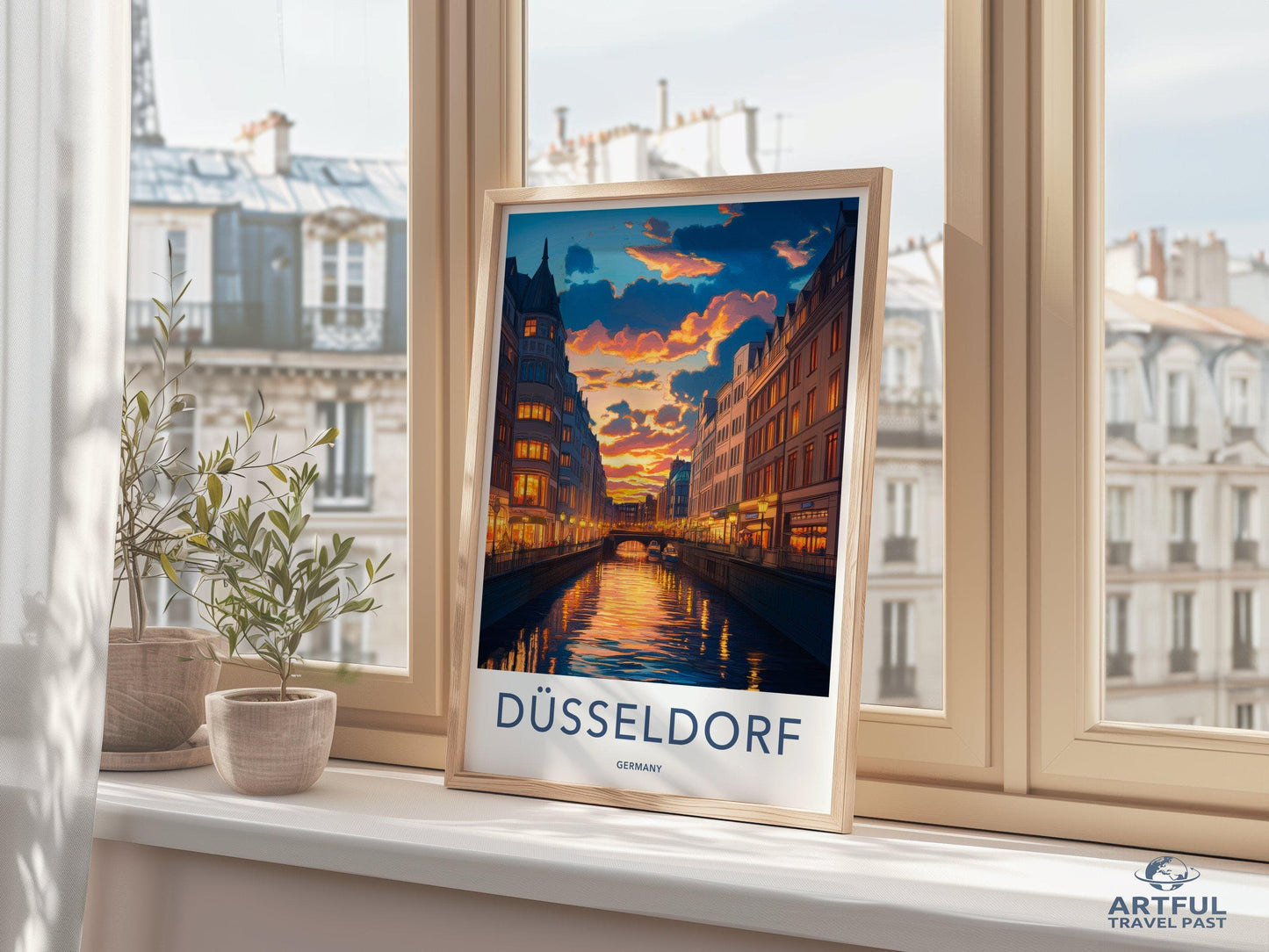 Düsseldorf Poster | Germany Wall Art | Europe Decor