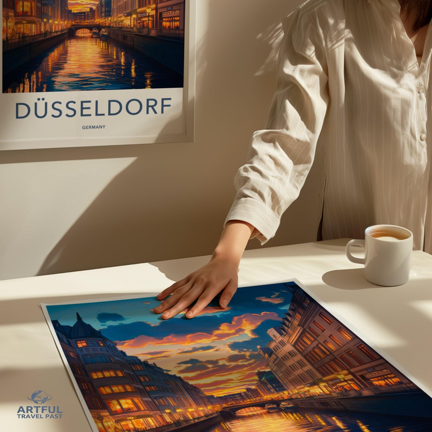 Düsseldorf Poster | Germany Wall Art | Europe Decor