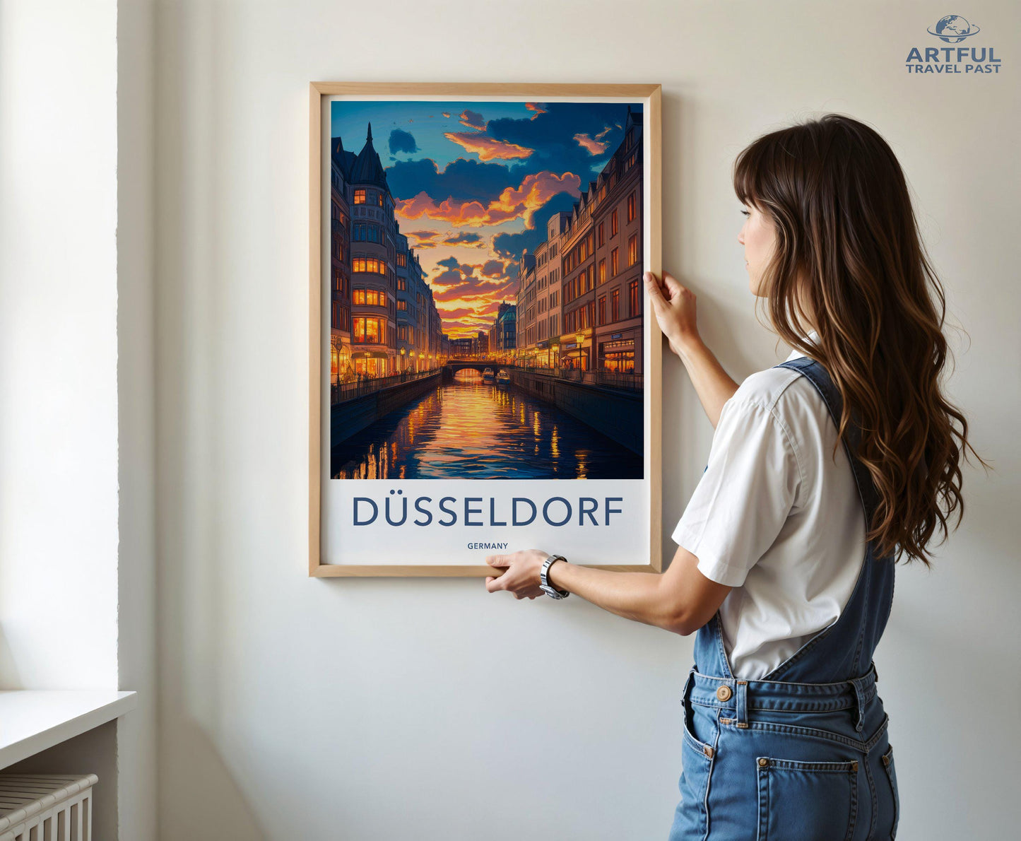 Düsseldorf Poster | Germany Wall Art | Europe Decor