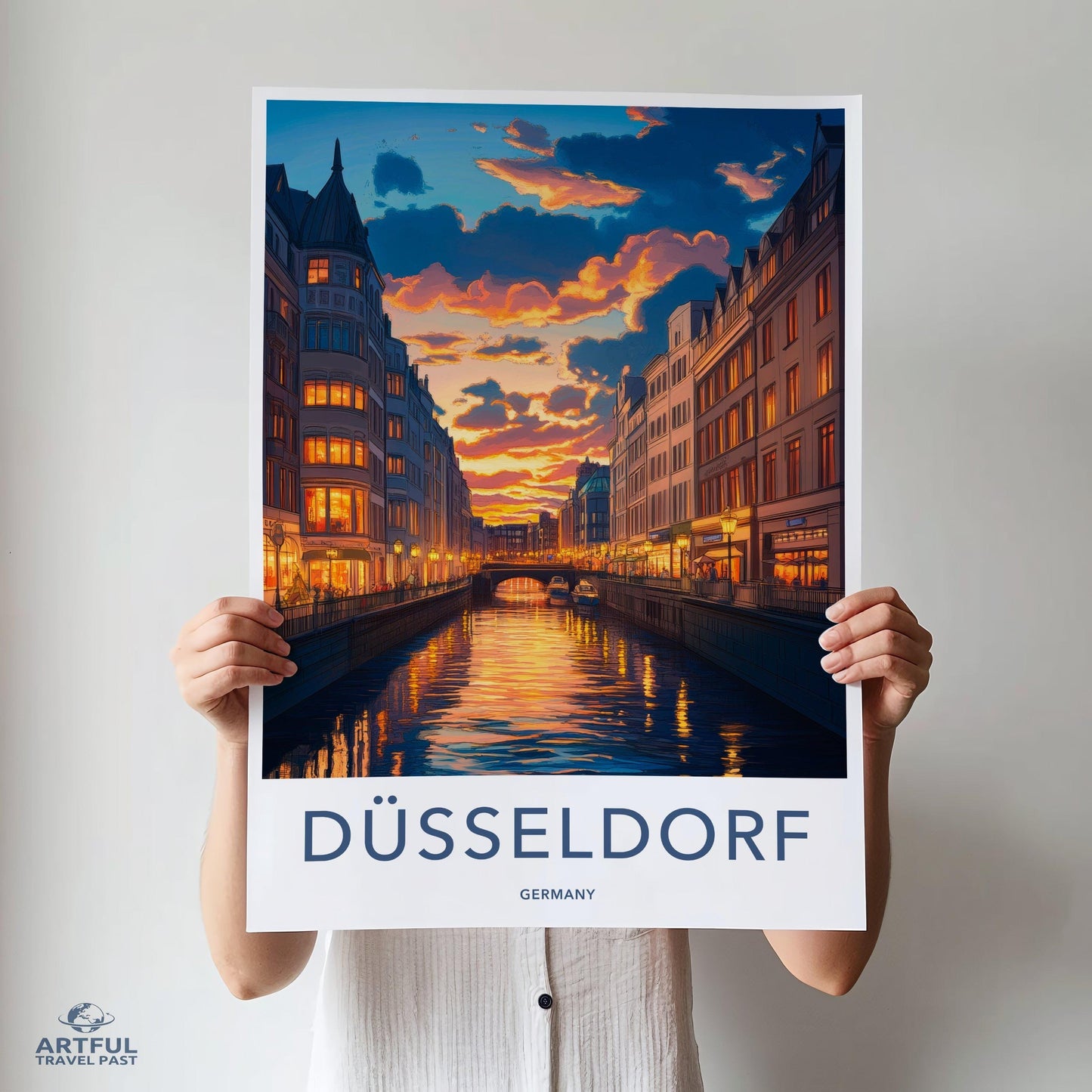 Düsseldorf Poster | Germany Wall Art | Europe Decor