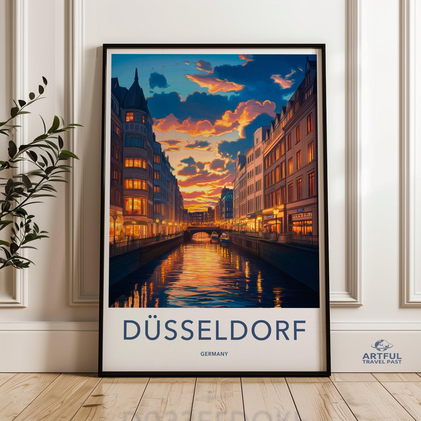 Düsseldorf Poster | Germany Wall Art | Europe Decor